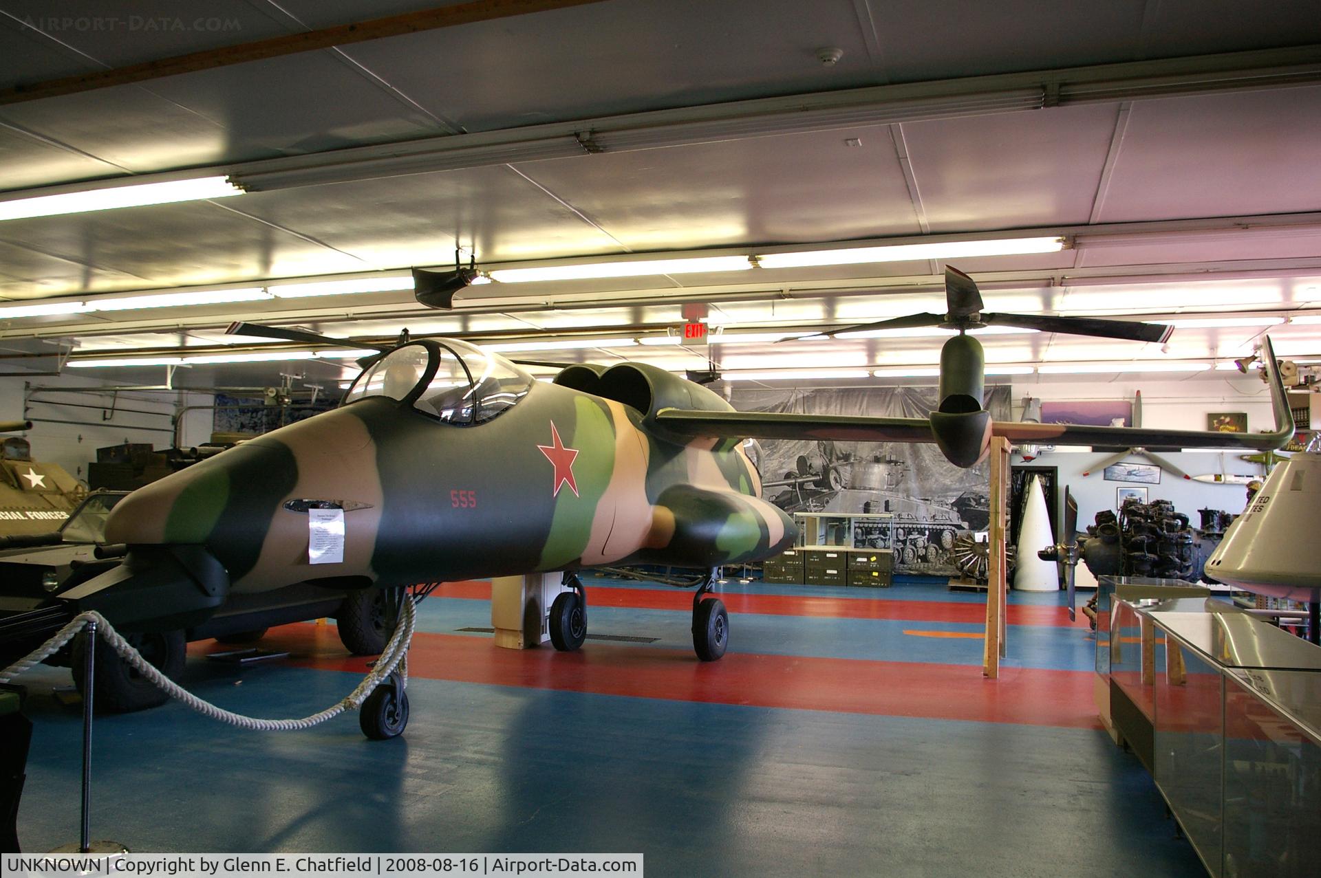 UNKNOWN, , Mock-up of a Russian tilt-rotor prototype - never built.  At the Russell Military Museum, IL