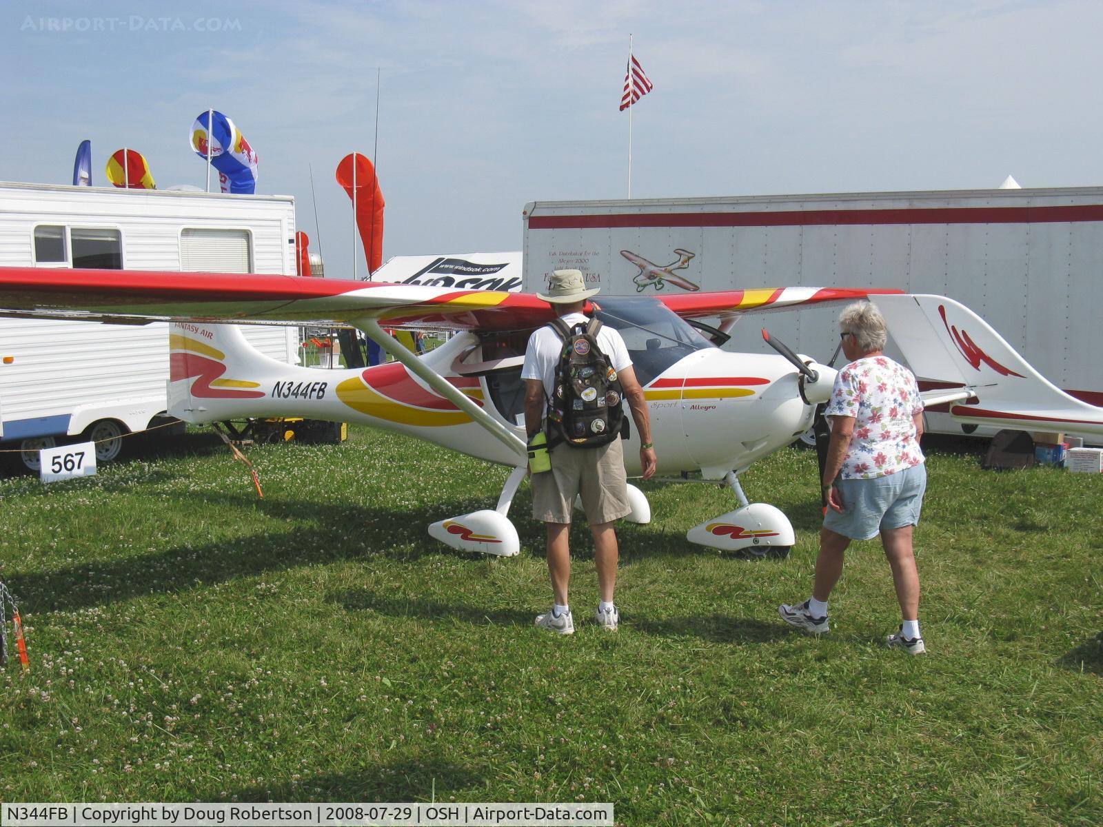 N344FB, Fantasy Air Allegro 2007 C/N 08-246, 2007 Fantasy Air ALLEGRO 2007, Rotax