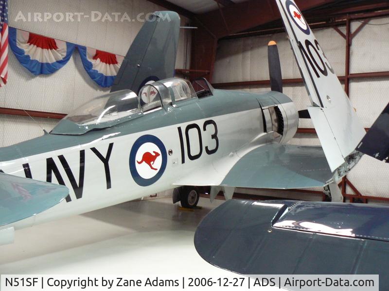N51SF, 1948 Hawker Sea Fury T.20 C/N ES.3613, At Cavanaugh Museum 2007