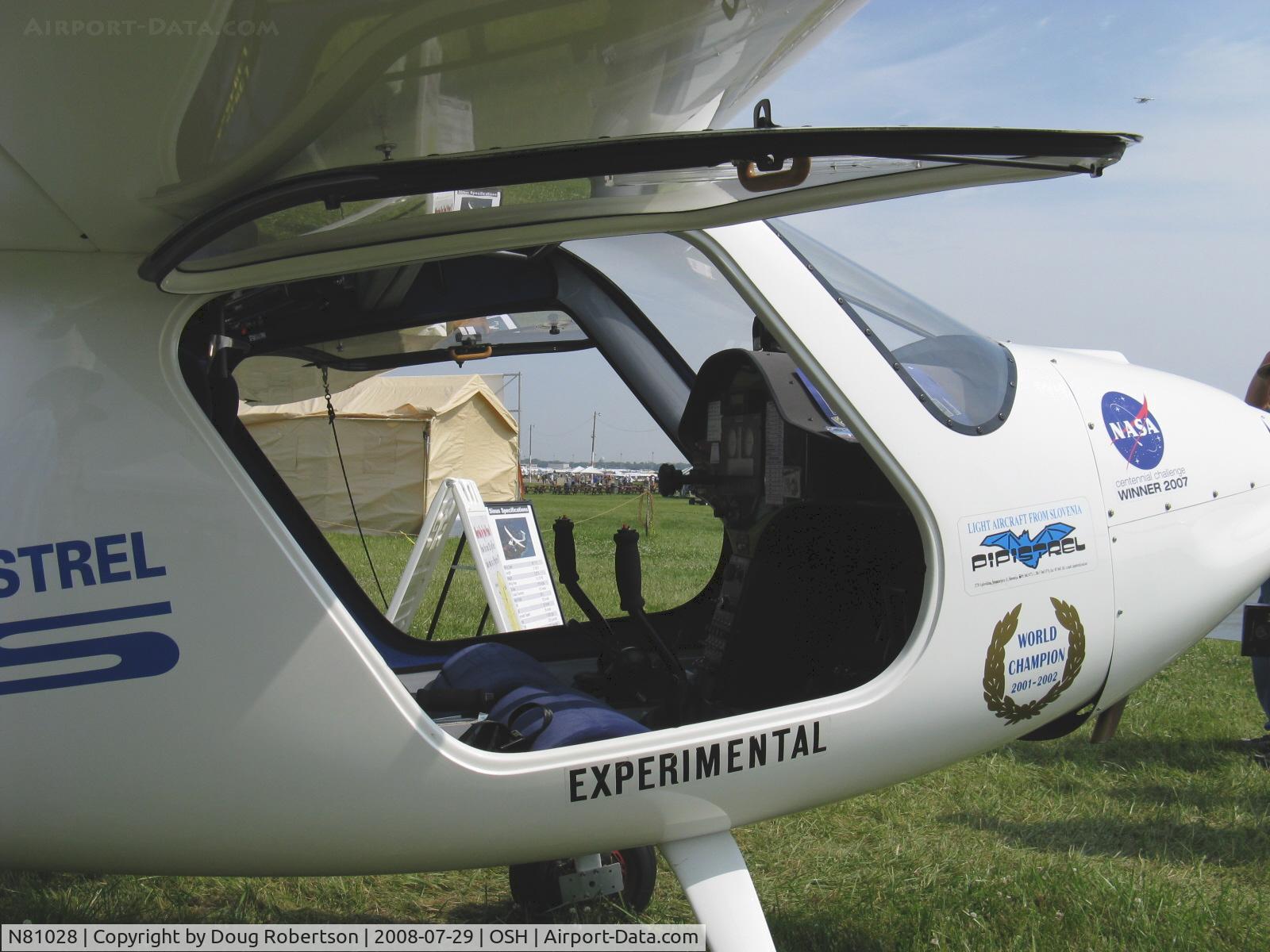 N81028, 2004 Pipistrel Sinus 912 C/N 143S9120604KIT49, 2004 Pipistrel SINUS 912 Motorglider, Rotax, cabin