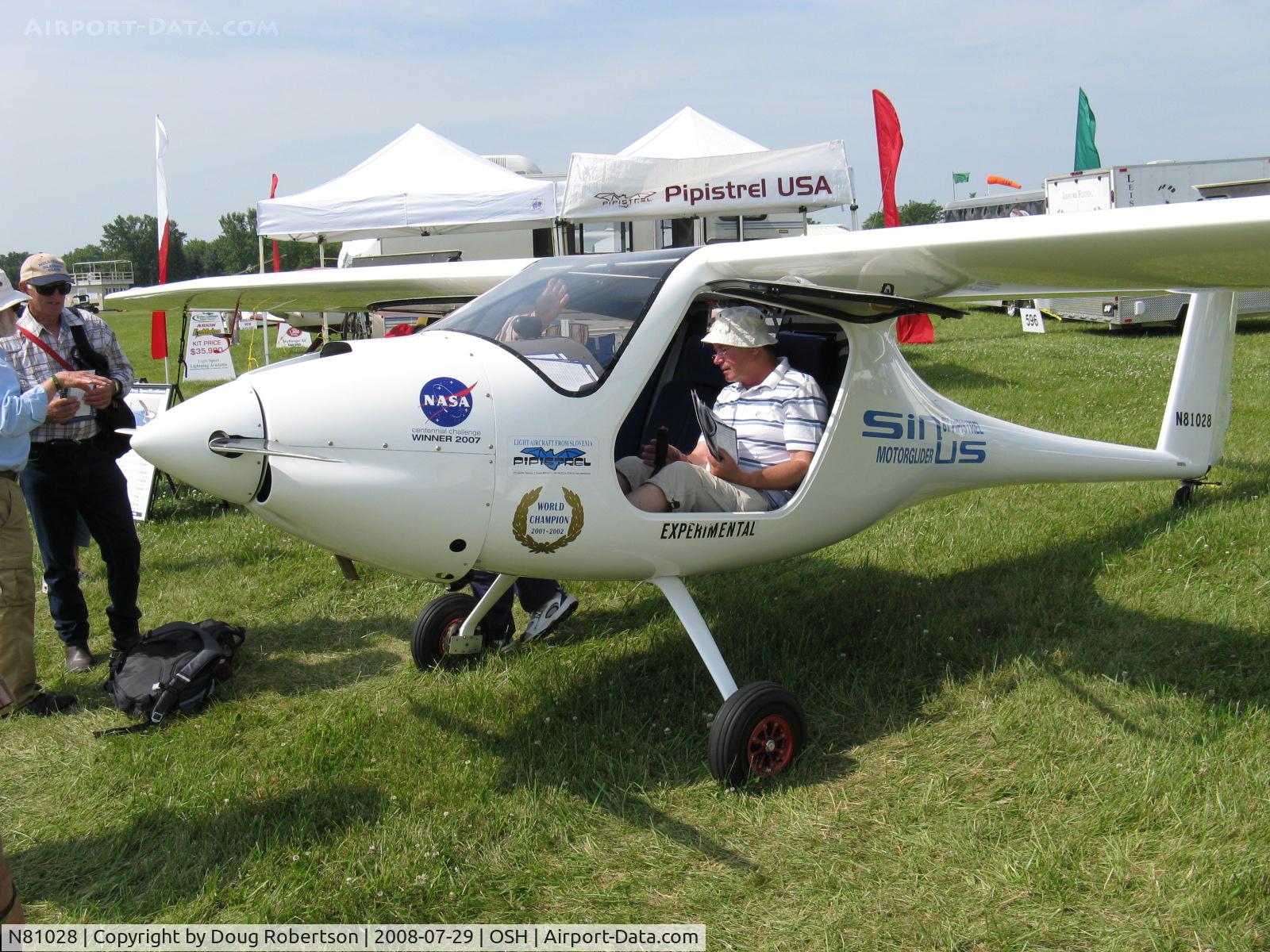 N81028, 2004 Pipistrel Sinus 912 C/N 143S9120604KIT49, 2004 Pipistrel SINUS 912 Motorglider, Rotax