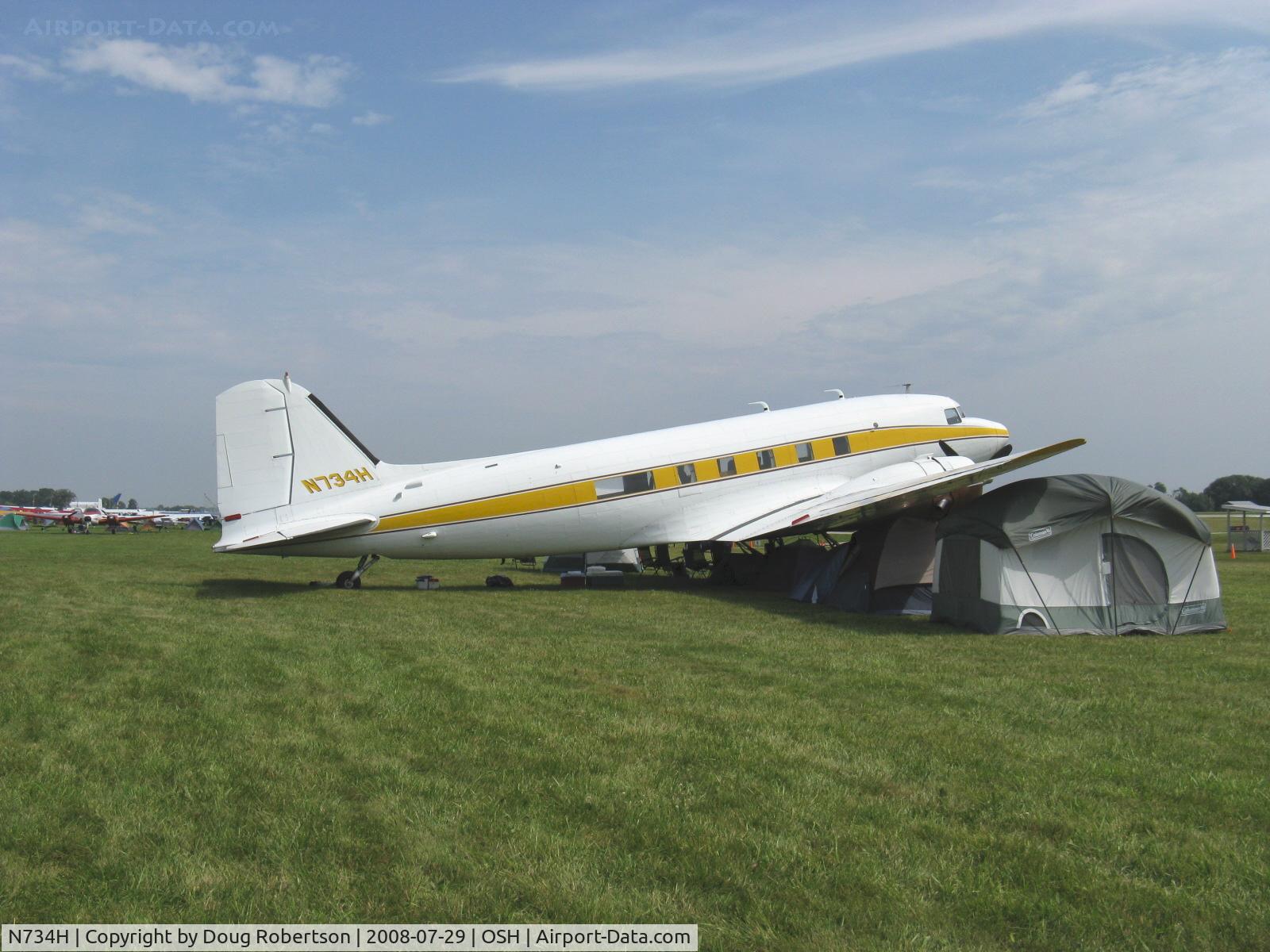 N734H, 1942 Douglas DC-3 (C-47-DL) C/N 4727, 1949 Douglas DC3, two P&W R-1830s 1,200 hp each