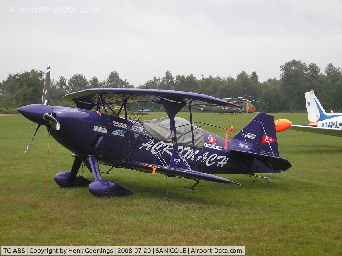 TC-ABS, Pitts S-2S Special C/N 2002, Sanicole Airshow - Belgium , 20 Jul 08 , Acromach Skydancer