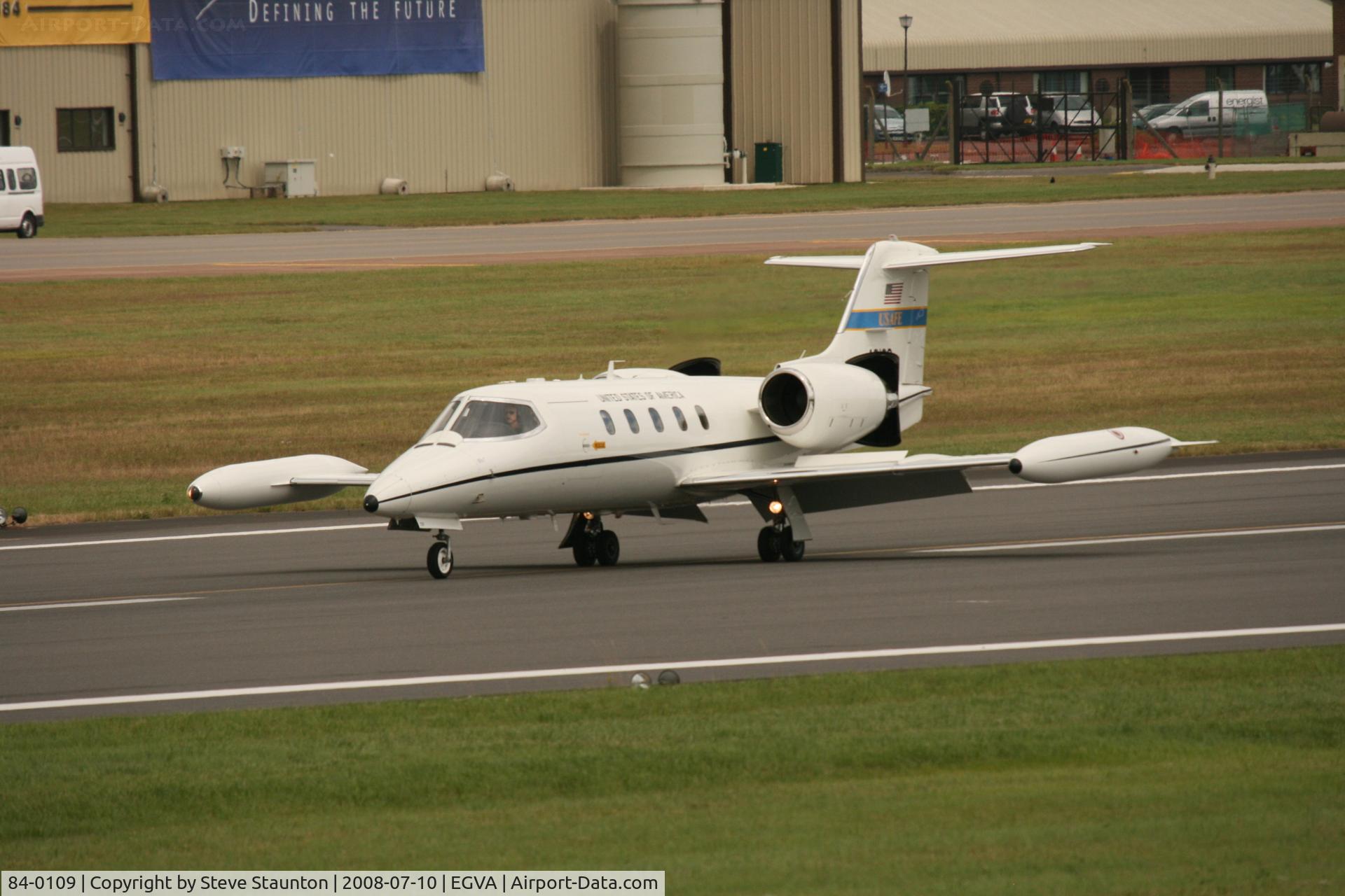 84-0109, 1984 Gates Learjet C-21A C/N 35A-555, Taken at the Royal International Air Tattoo 2008 during arrivals and departures (show days cancelled due to bad weather)