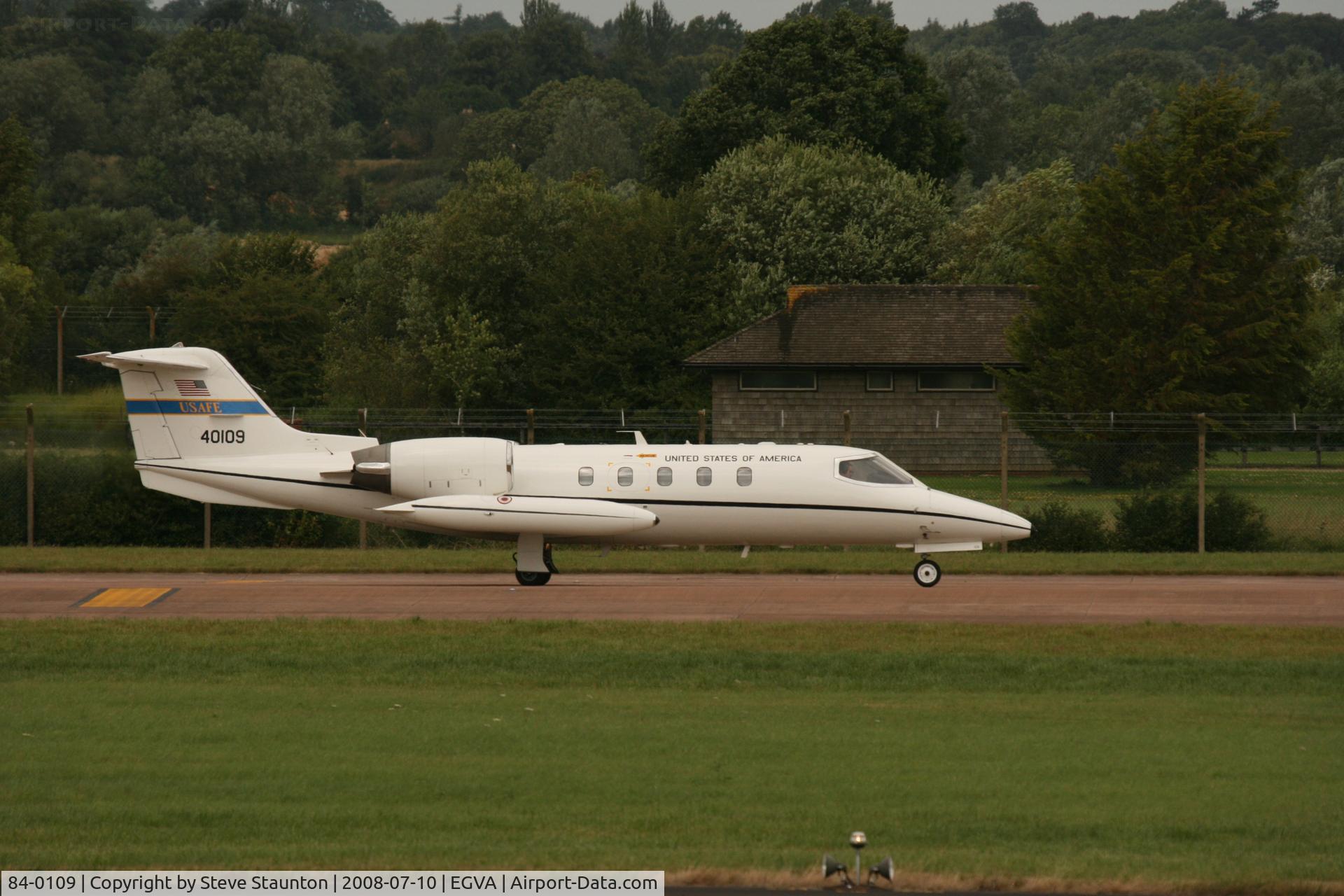 84-0109, 1984 Gates Learjet C-21A C/N 35A-555, Taken at the Royal International Air Tattoo 2008 during arrivals and departures (show days cancelled due to bad weather)
