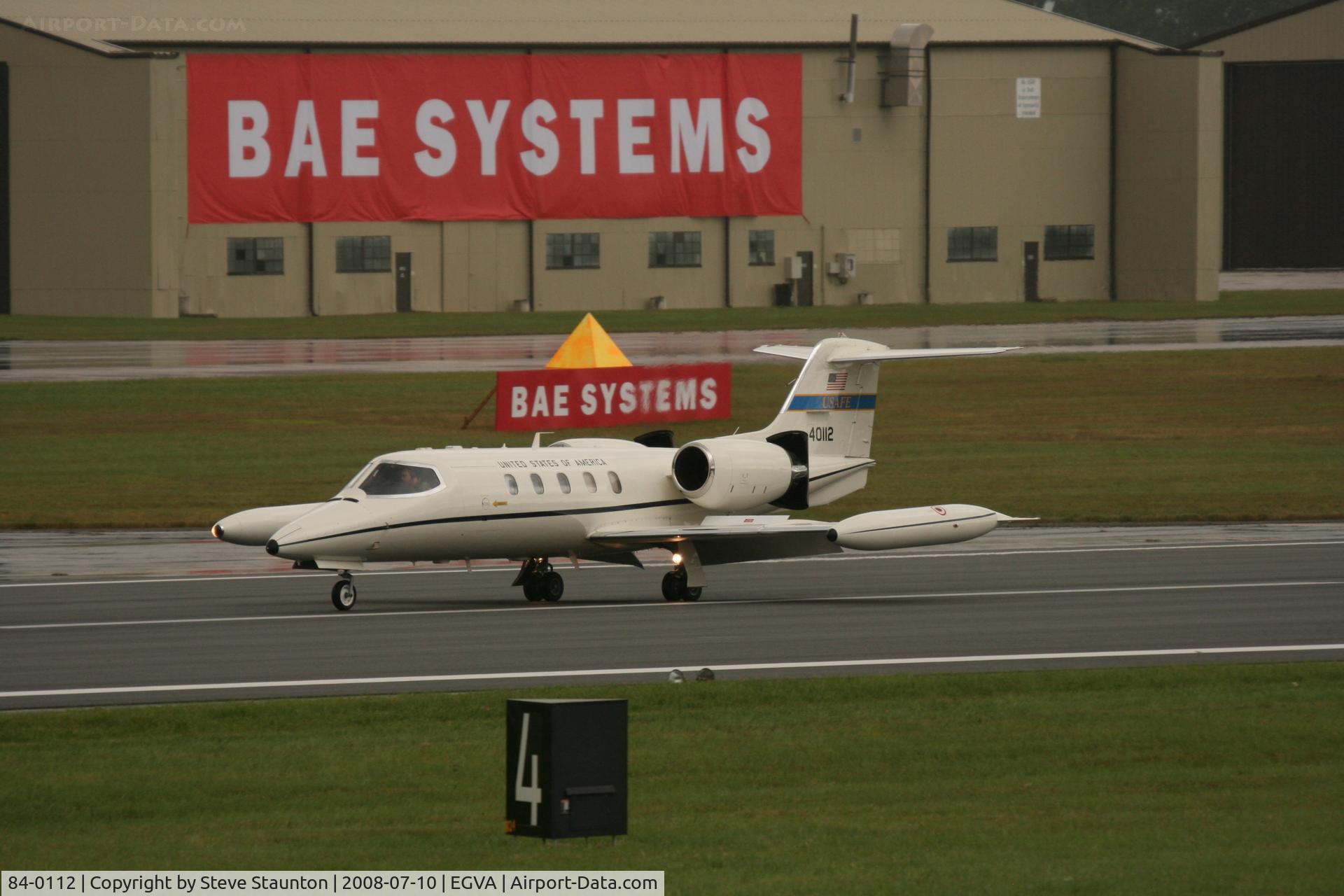 84-0112, 1994 Gates Learjet C-21A C/N 35A-558, Taken at the Royal International Air Tattoo 2008 during arrivals and departures (show days cancelled due to bad weather)