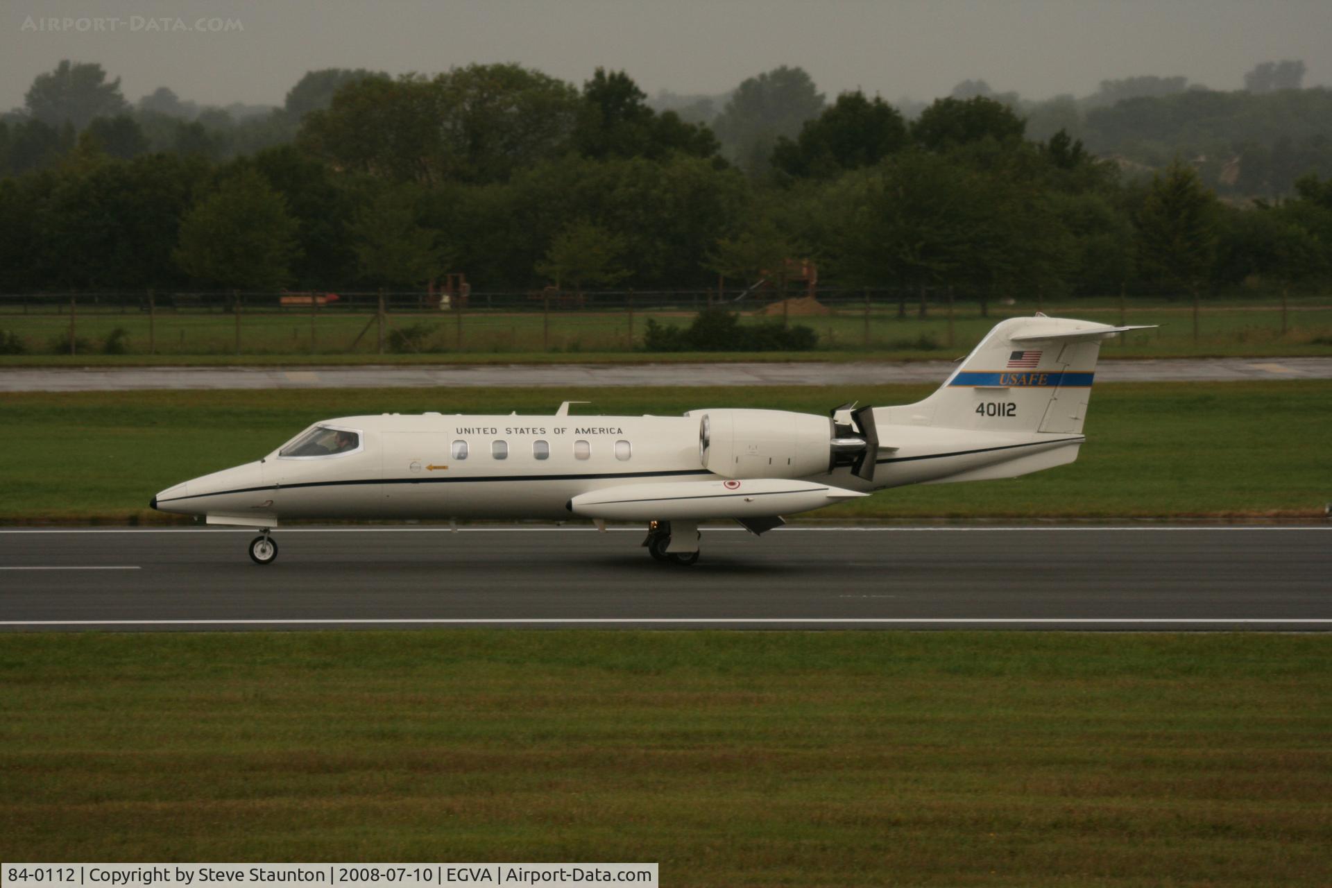 84-0112, 1994 Gates Learjet C-21A C/N 35A-558, Taken at the Royal International Air Tattoo 2008 during arrivals and departures (show days cancelled due to bad weather)