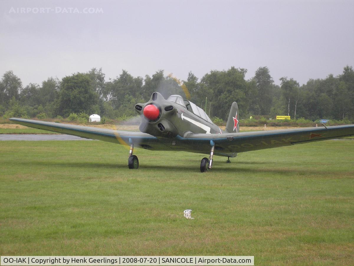 OO-IAK, 1956 Yakovlev Yak-18 C/N 1332019, Sanicole Airshow - Belgium , 20 Jul 08