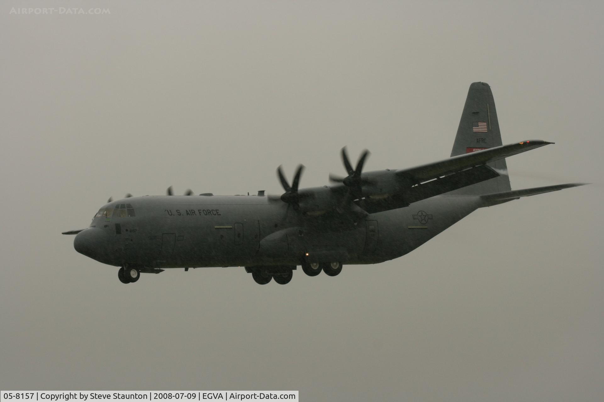 05-8157, 2005 Lockheed Martin C-130J-30 Super Hercules C/N 382-5570, Taken at the Royal International Air Tattoo 2008 during arrivals and departures (show days cancelled due to bad weather)