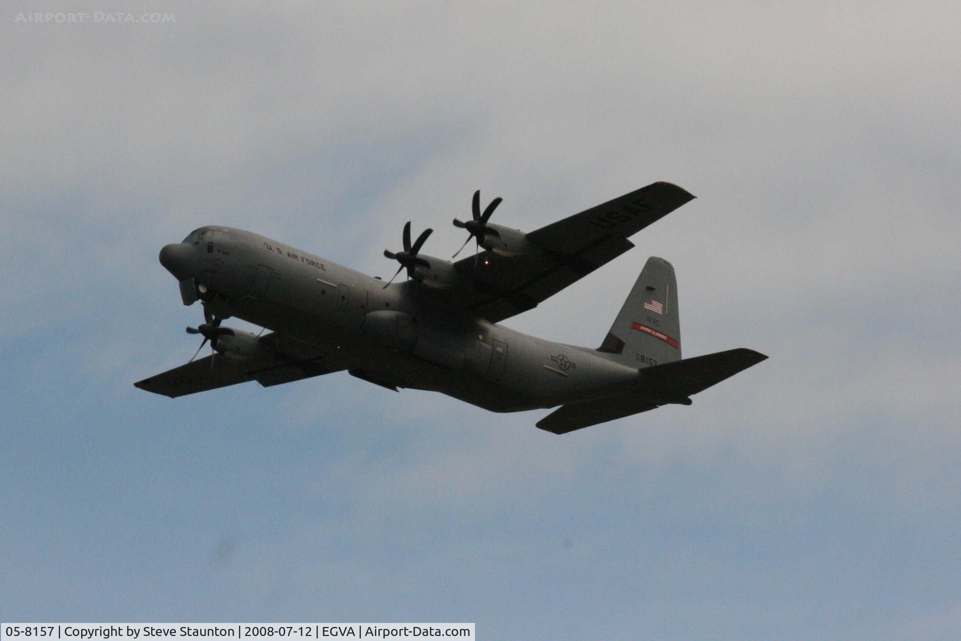 05-8157, 2005 Lockheed Martin C-130J-30 Super Hercules C/N 382-5570, Taken at the Royal International Air Tattoo 2008 during arrivals and departures (show days cancelled due to bad weather)
