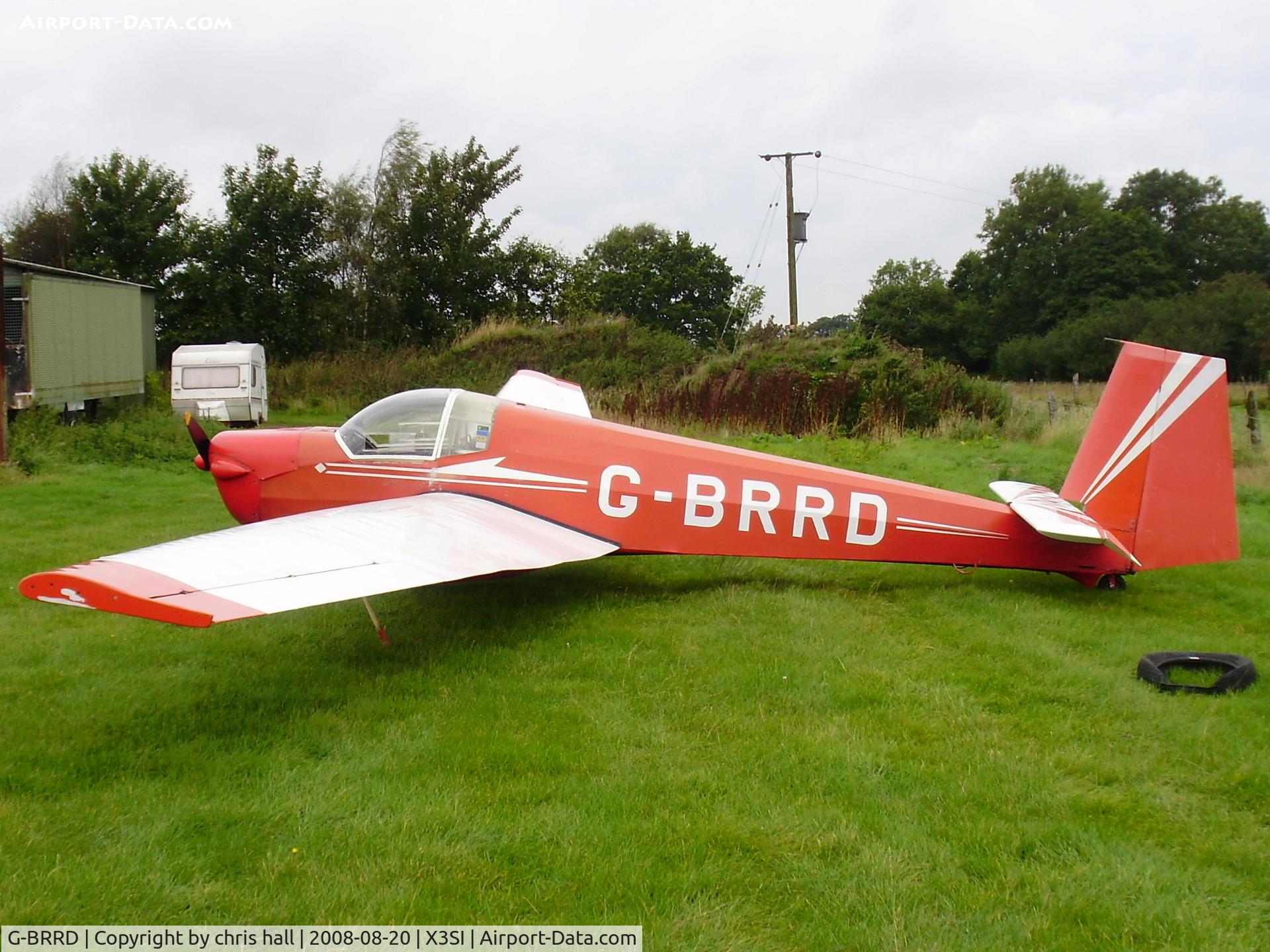 G-BRRD, 1970 Scheibe SF-25B Falke C/N 4811, Staffordshire Gliding Club, Seighford Airfield