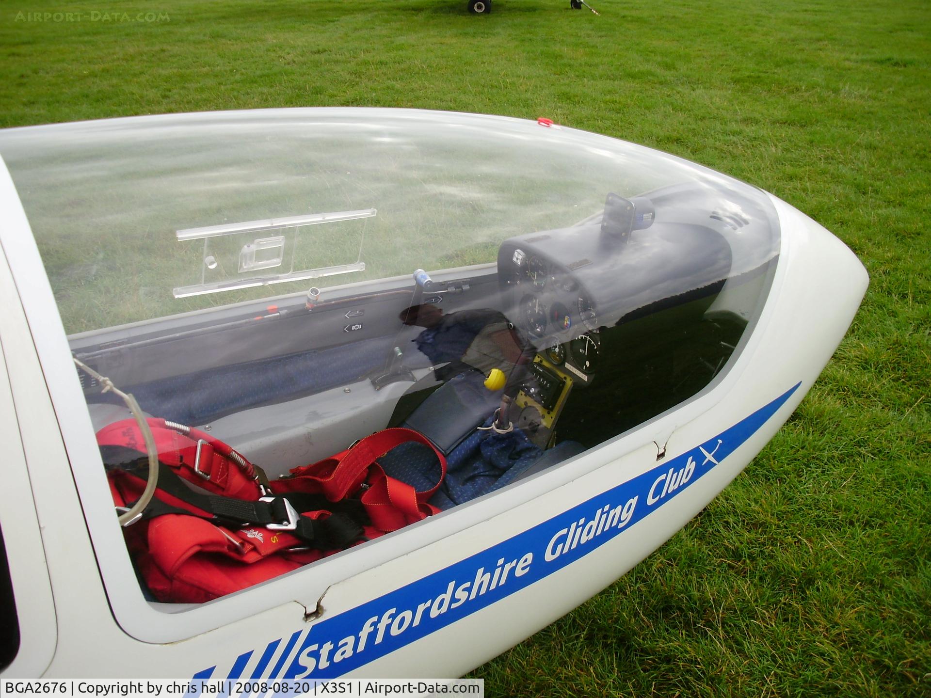 BGA2676, 1980 Grob G-103 Twin Astir II C/N 3542, Grob G-103 Twin II, EGN, Staffordshire Gliding Club, Seighford Airfield