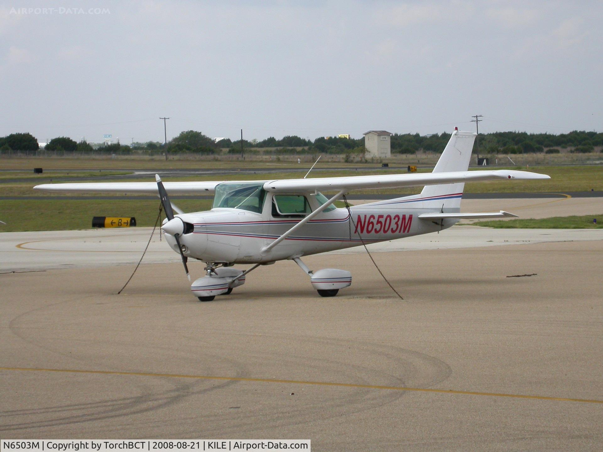 N6503M, 1980 Cessna 152 C/N 15284759, Cessna 152 in Central Texas College Primary Trainer Livery.