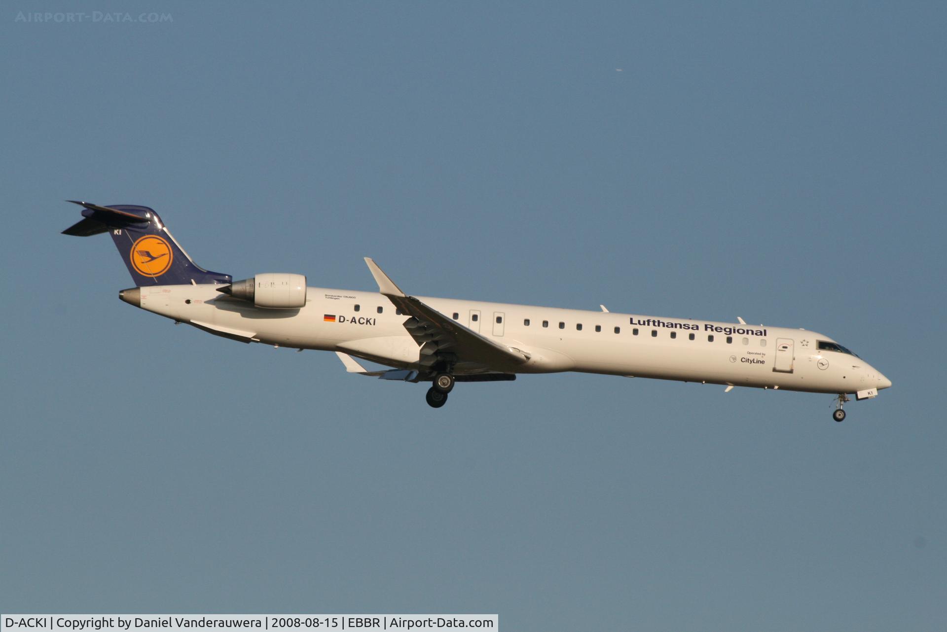 D-ACKI, 2006 Bombardier CRJ-900LR (CL-600-2D24) C/N 15088, flight LH4600 is descending to rwy 02