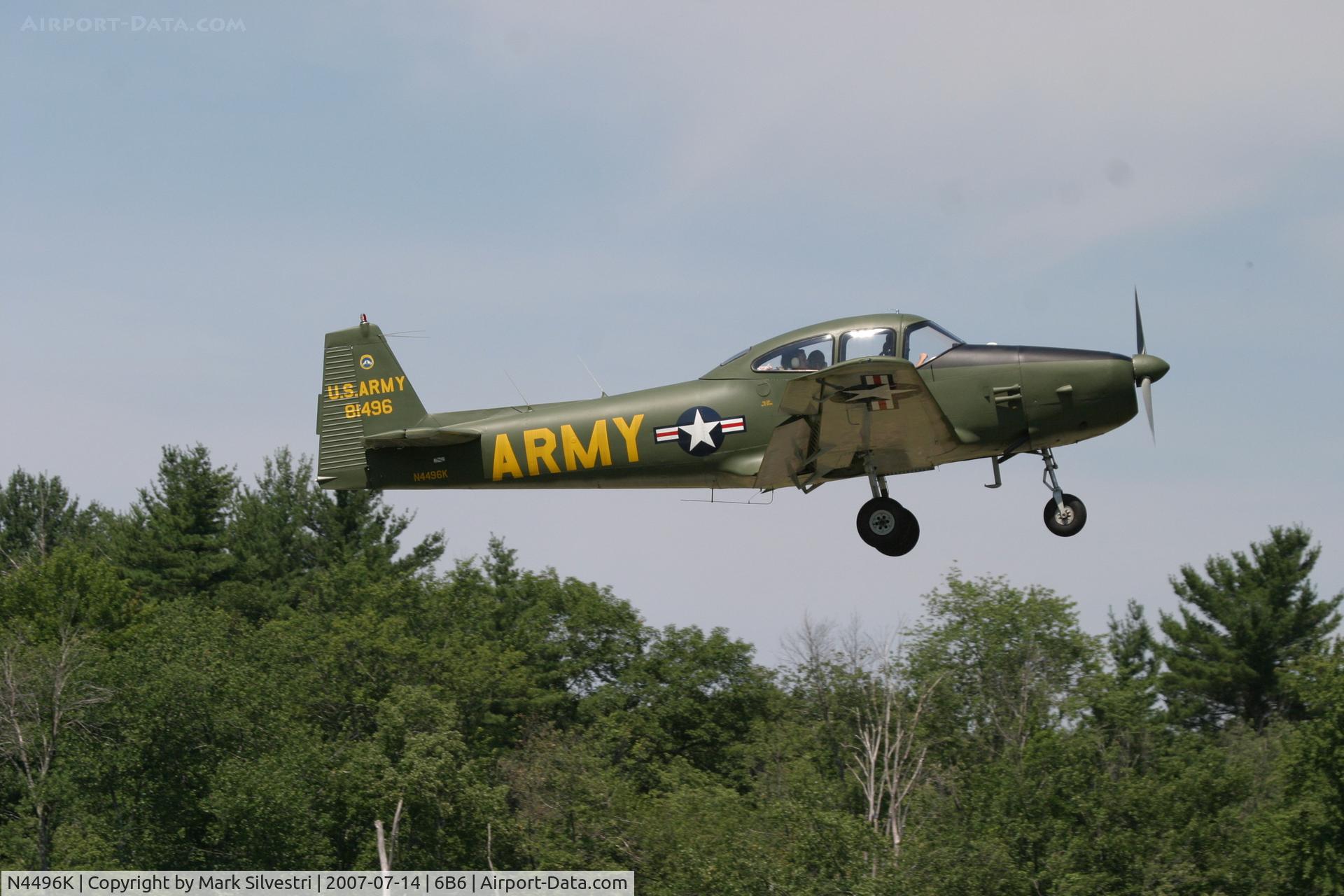 N4496K, 1948 Ryan Navion C/N NAV-4-1496, Stow, MA - Young Eagle Flight