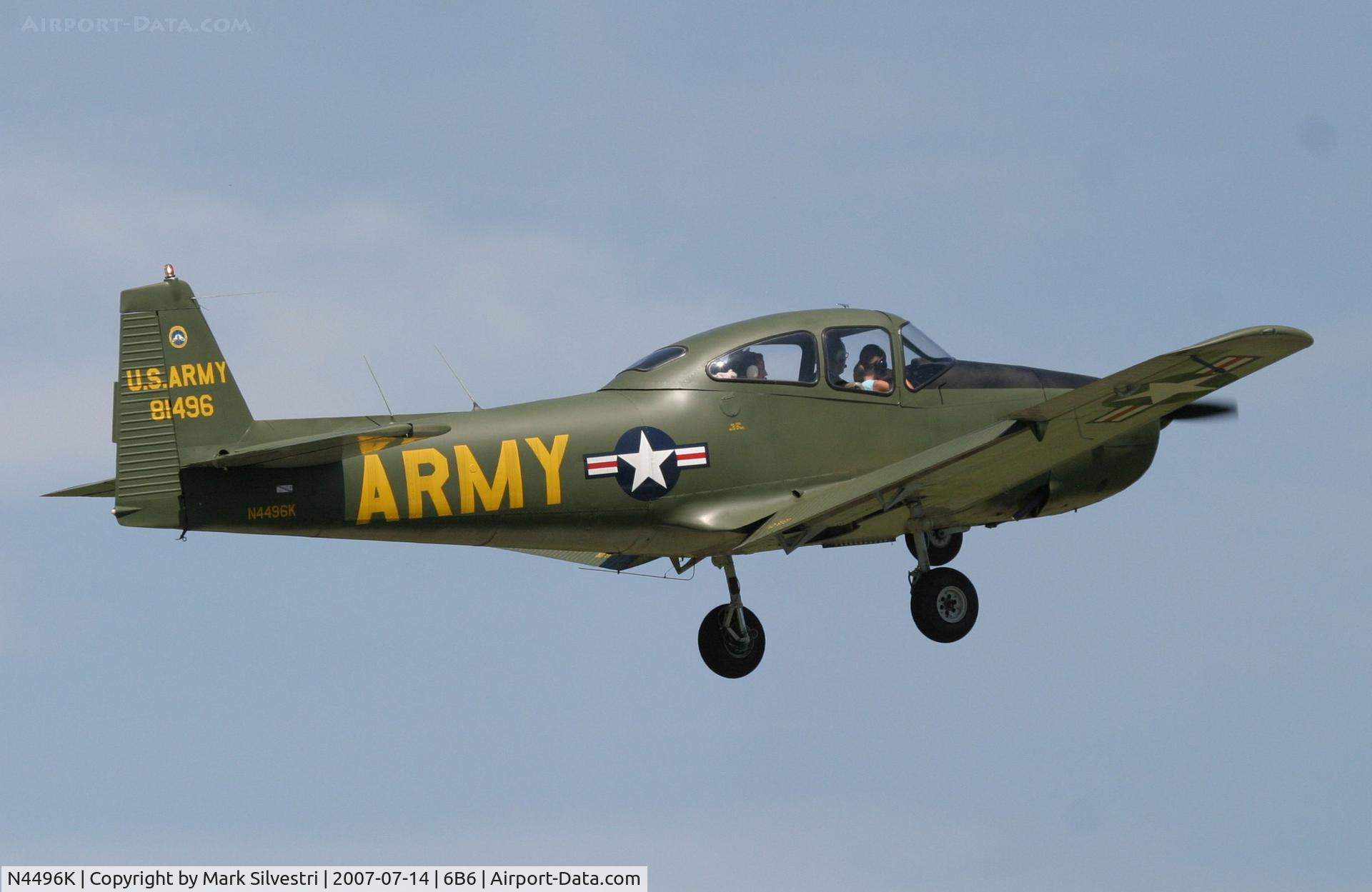 N4496K, 1948 Ryan Navion C/N NAV-4-1496, Stow, MA - Young Eagle Flight