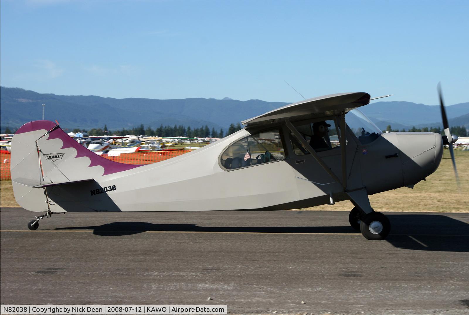 N82038, 1946 Aeronca 7AC Champion C/N 7AC-664, Arlington fly in 2008