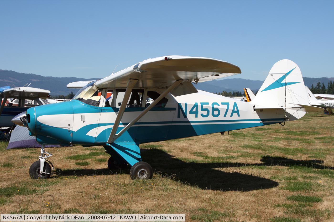 N4567A, 1956 Piper PA-22-150 C/N 22-3878, Arlington fly in 2008