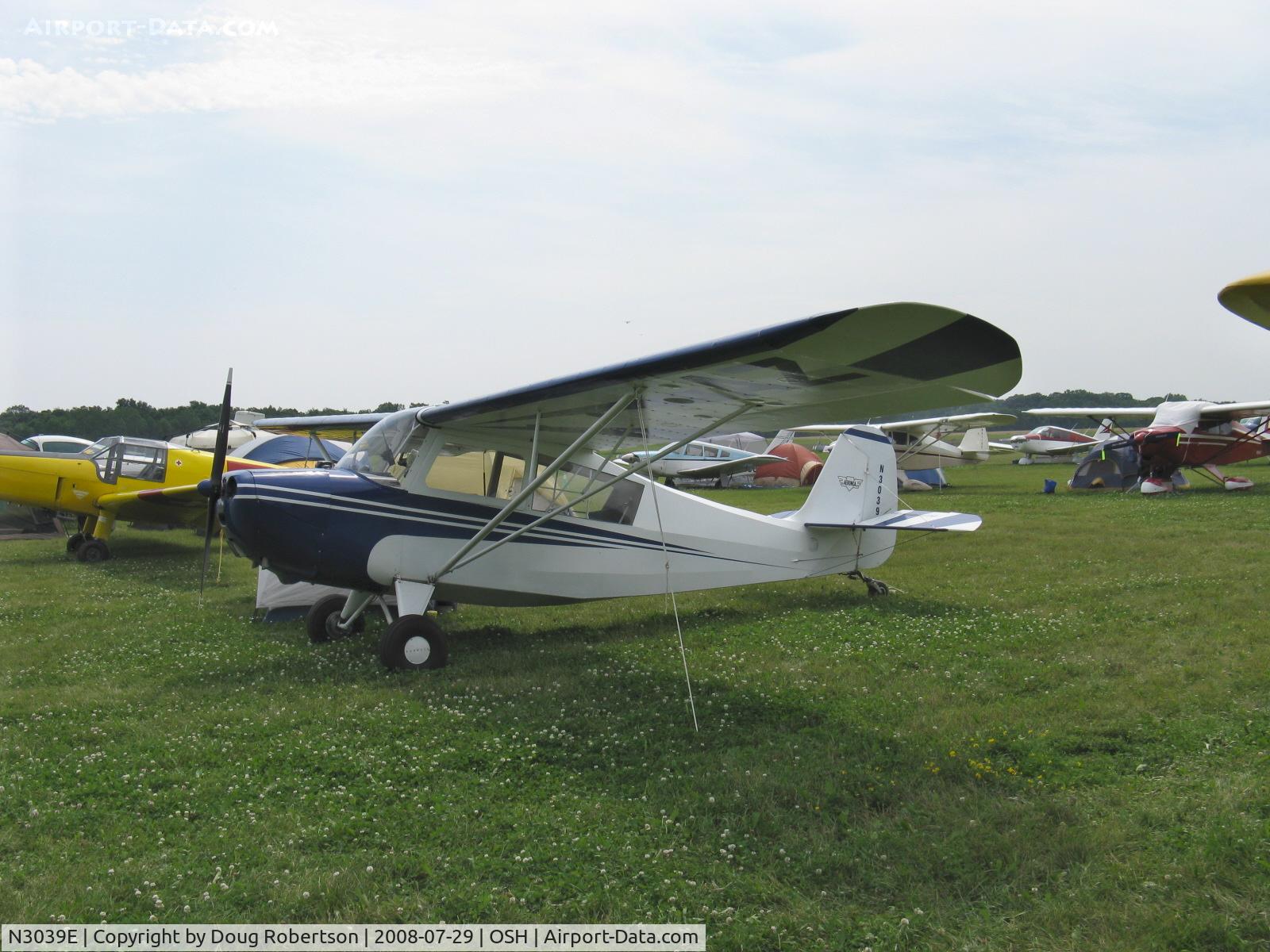 N3039E, 1946 Aeronca 7AC Champion C/N 7AC-6625, 1946 Aeronca 7AC CHAMPION, Continental O-200 100 Hp by STC, old friend from SZP, California visiting OSH