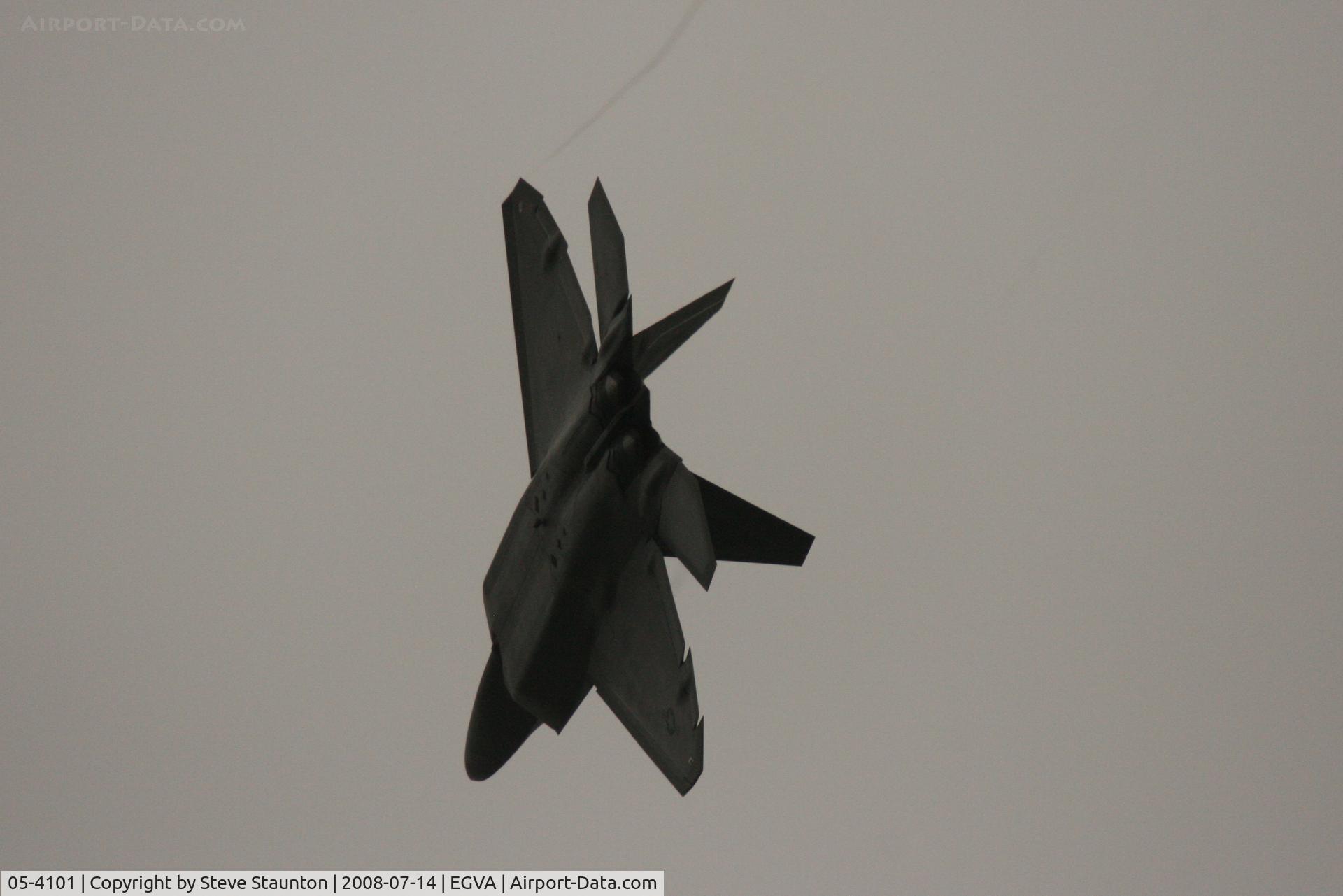 05-4101, 2003 Lockheed Martin F-22A Raptor C/N 645-4101, Taken at the Royal International Air Tattoo 2008 during arrivals and departures (show days cancelled due to bad weather)