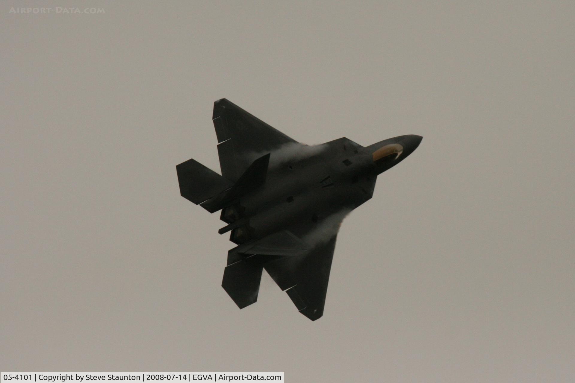 05-4101, 2003 Lockheed Martin F-22A Raptor C/N 645-4101, Taken at the Royal International Air Tattoo 2008 during arrivals and departures (show days cancelled due to bad weather)