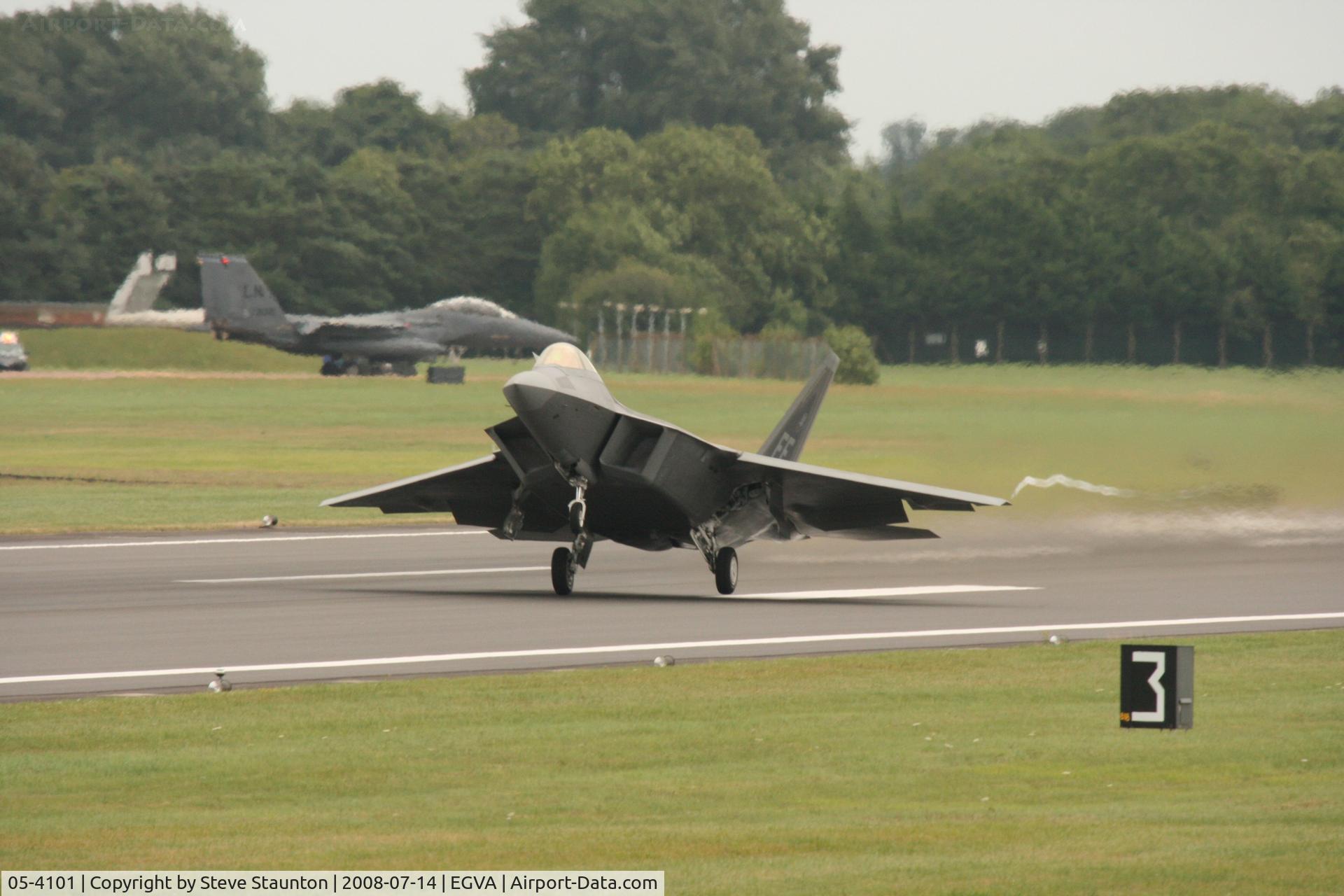 05-4101, 2003 Lockheed Martin F-22A Raptor C/N 645-4101, Taken at the Royal International Air Tattoo 2008 during arrivals and departures (show days cancelled due to bad weather)