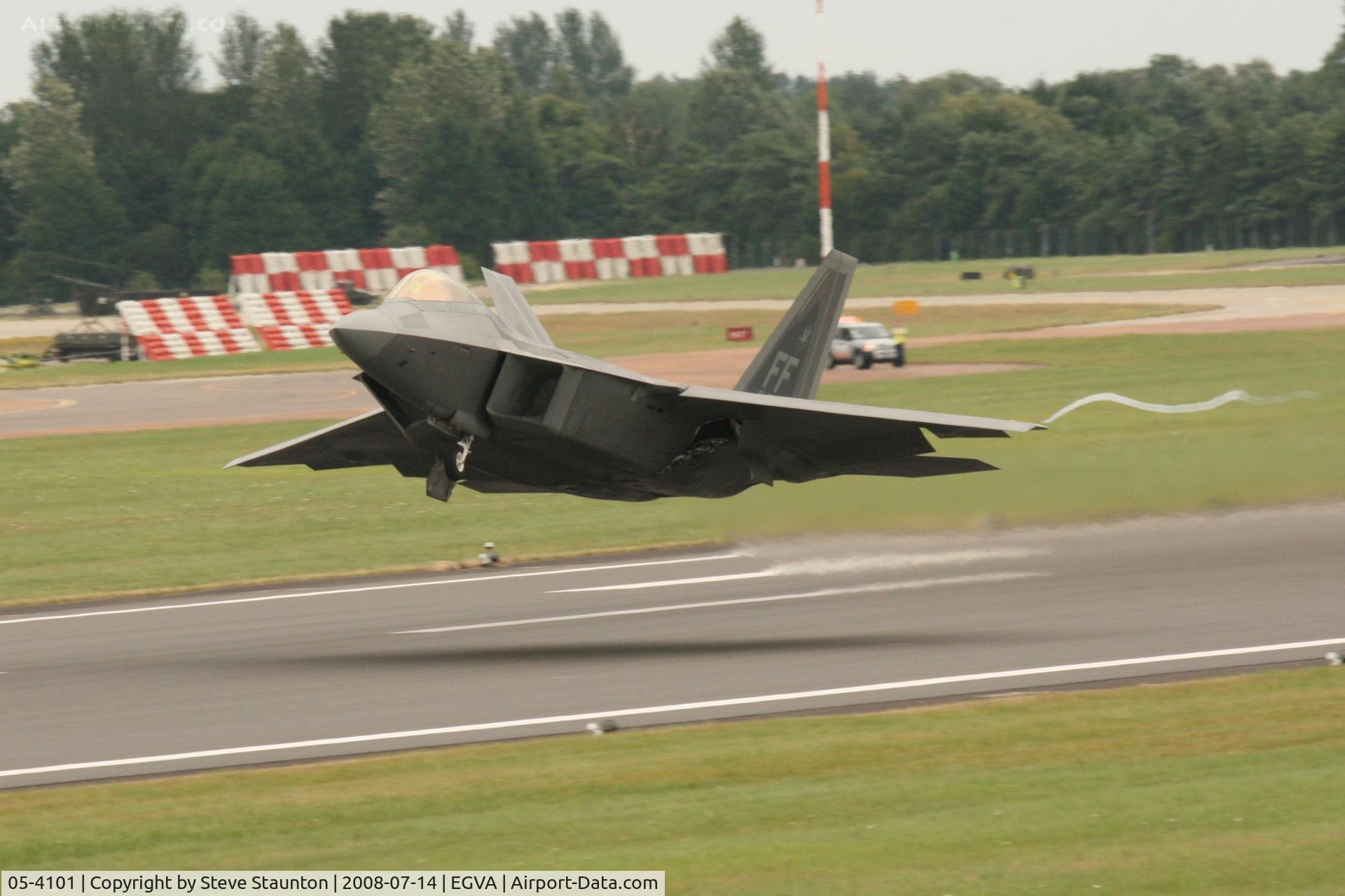 05-4101, 2003 Lockheed Martin F-22A Raptor C/N 645-4101, Taken at the Royal International Air Tattoo 2008 during arrivals and departures (show days cancelled due to bad weather)