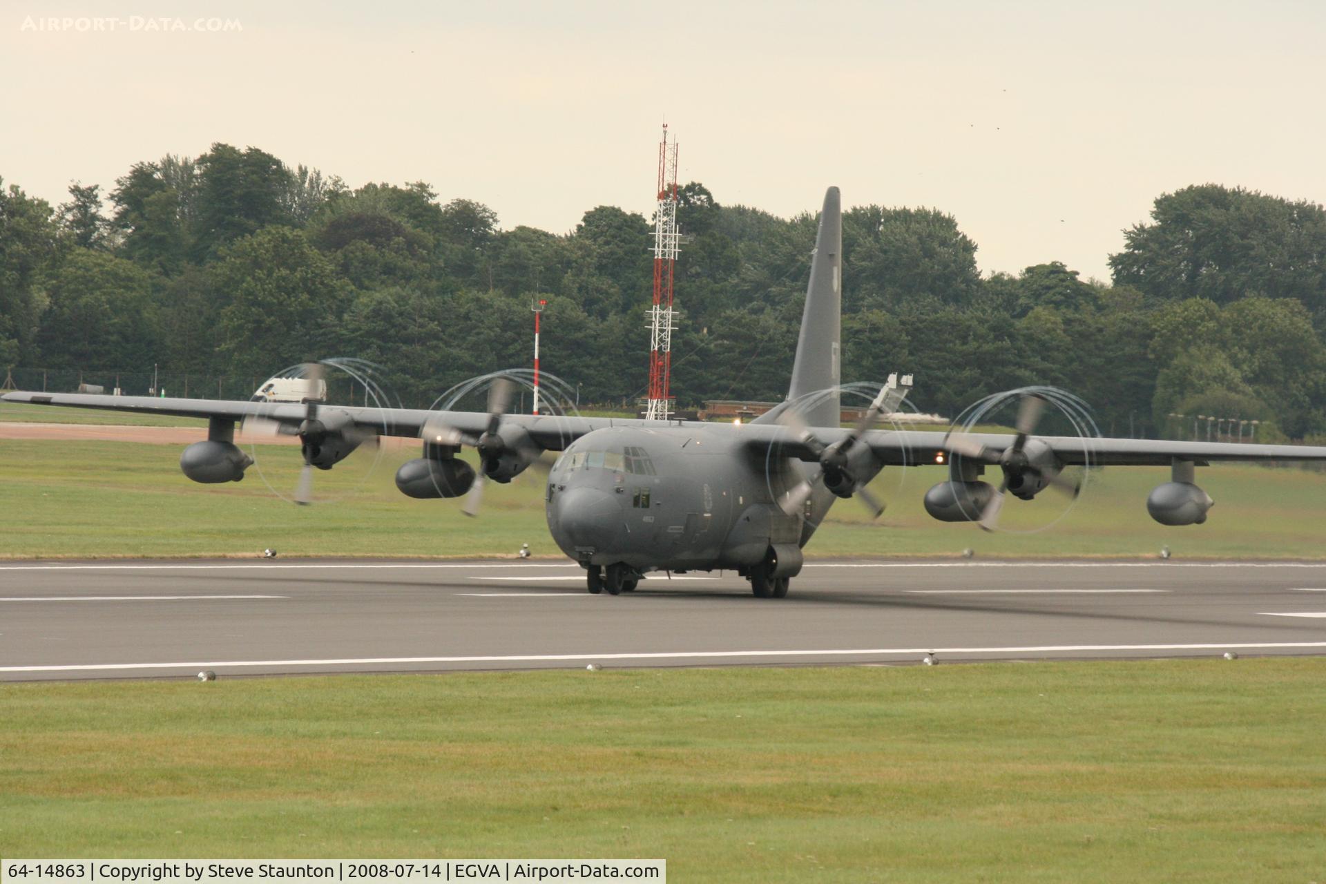 64-14863, 1964 Lockheed HC-130P Hercules C/N 382-4094, Taken at the Royal International Air Tattoo 2008 during arrivals and departures (show days cancelled due to bad weather)