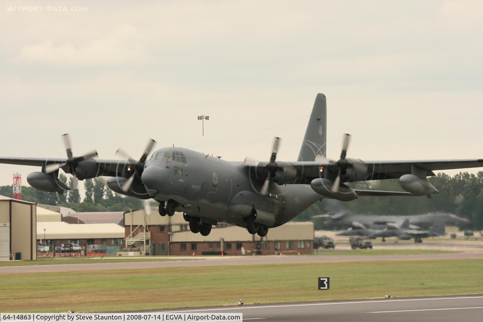 64-14863, 1964 Lockheed HC-130P Hercules C/N 382-4094, Taken at the Royal International Air Tattoo 2008 during arrivals and departures (show days cancelled due to bad weather)