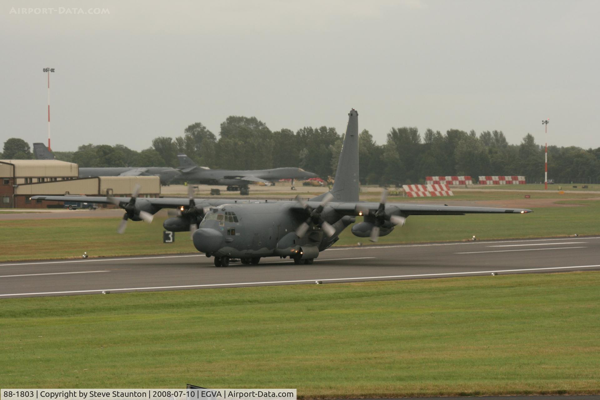 88-1803, 1988 Lockheed MC-130H Combat Talon II C/N 382-5173, Taken at the Royal International Air Tattoo 2008 during arrivals and departures (show days cancelled due to bad weather)