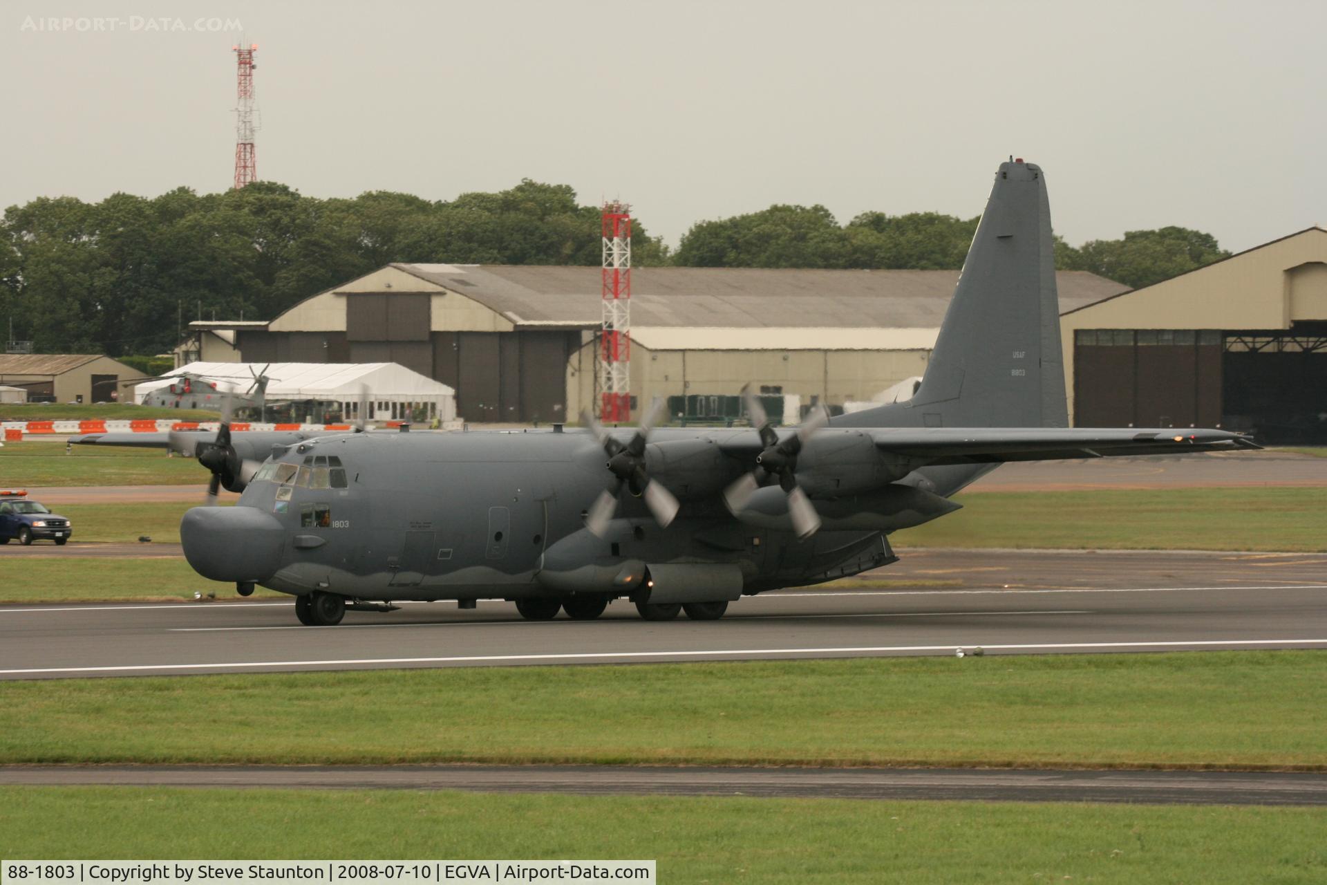 88-1803, 1988 Lockheed MC-130H Combat Talon II C/N 382-5173, Taken at the Royal International Air Tattoo 2008 during arrivals and departures (show days cancelled due to bad weather)