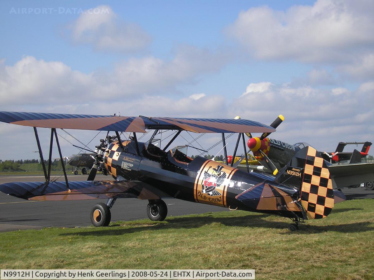 N9912H, 1943 Boeing N2S-3 Kaydet (B75N1) C/N 75-7213, Texel Taildragger & Old Timer Fly-In , Texel Airport