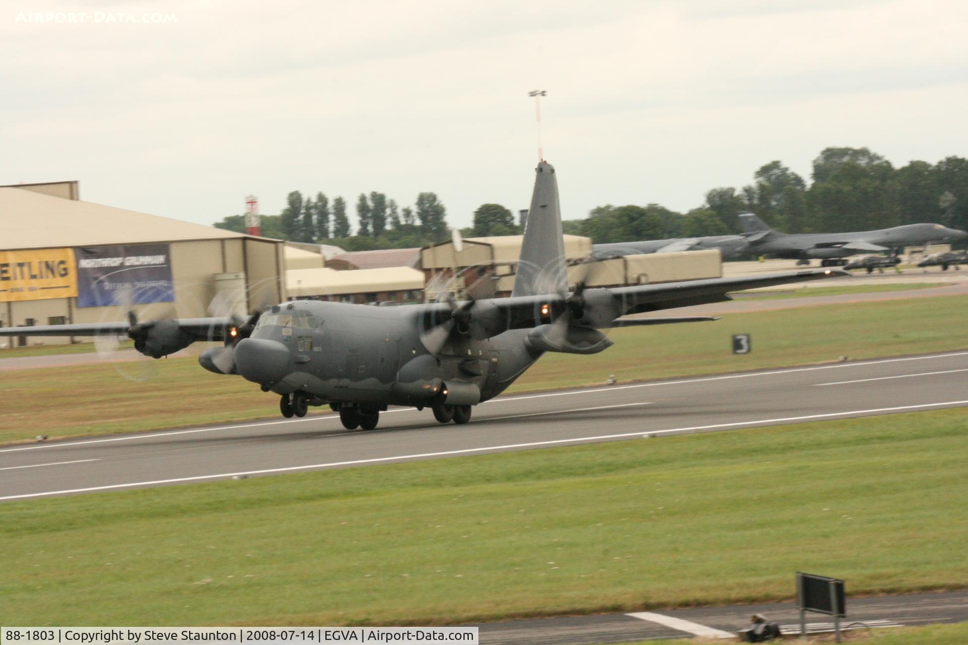 88-1803, 1988 Lockheed MC-130H Combat Talon II C/N 382-5173, Taken at the Royal International Air Tattoo 2008 during arrivals and departures (show days cancelled due to bad weather)