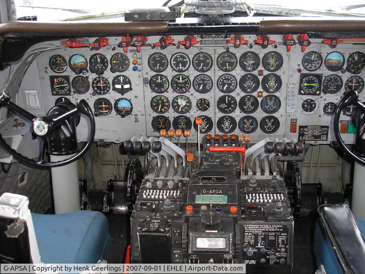 G-APSA, 1958 Douglas DC-6A C/N 45497, Lelystad - Aviodrome Spcl cs KLM