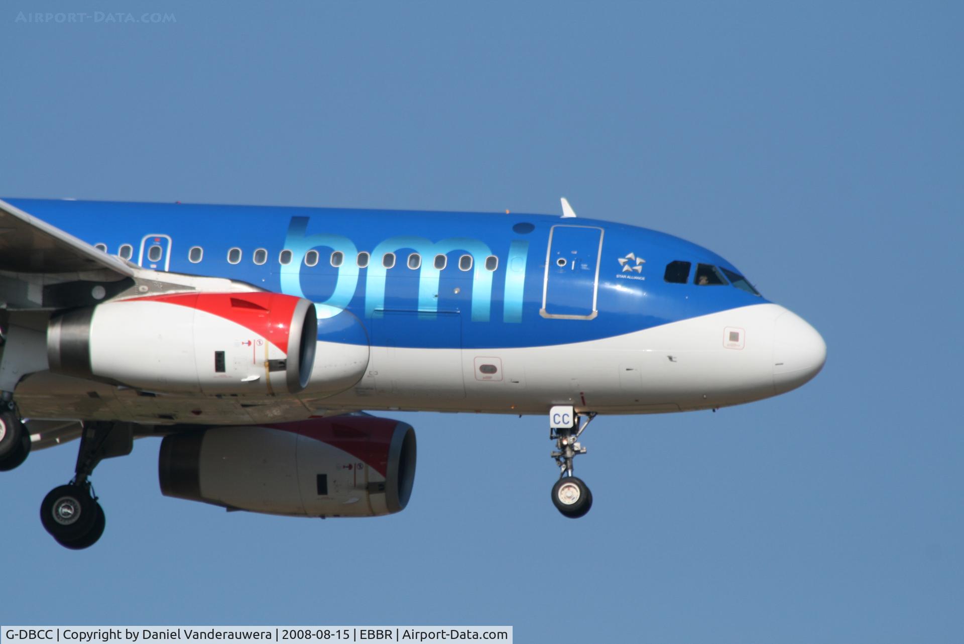 G-DBCC, 2004 Airbus A319-131 C/N 2194, descending to rwy 02