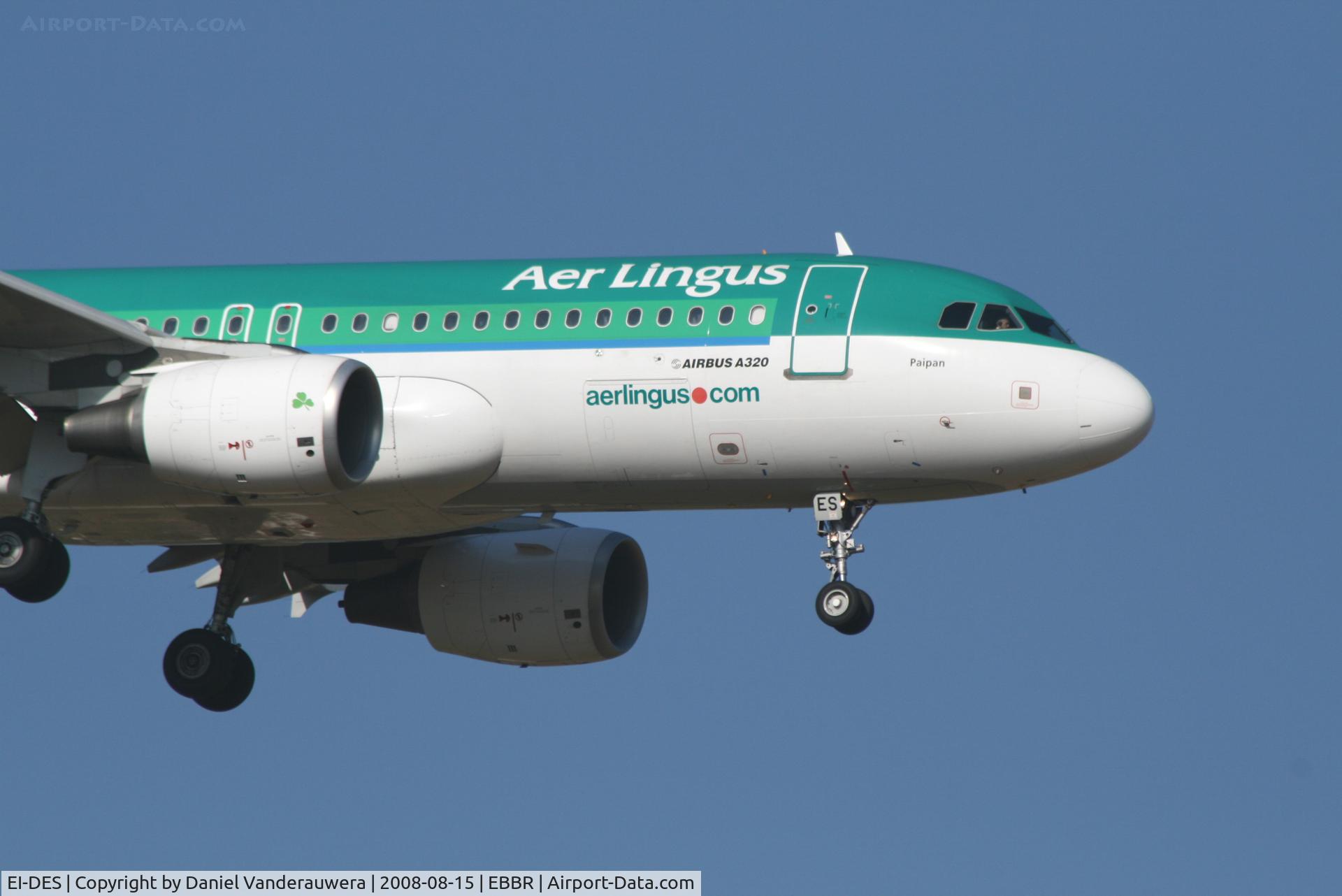 EI-DES, 2005 Airbus A320-214 C/N 2635, arrival of flight EI630 to rwy 02