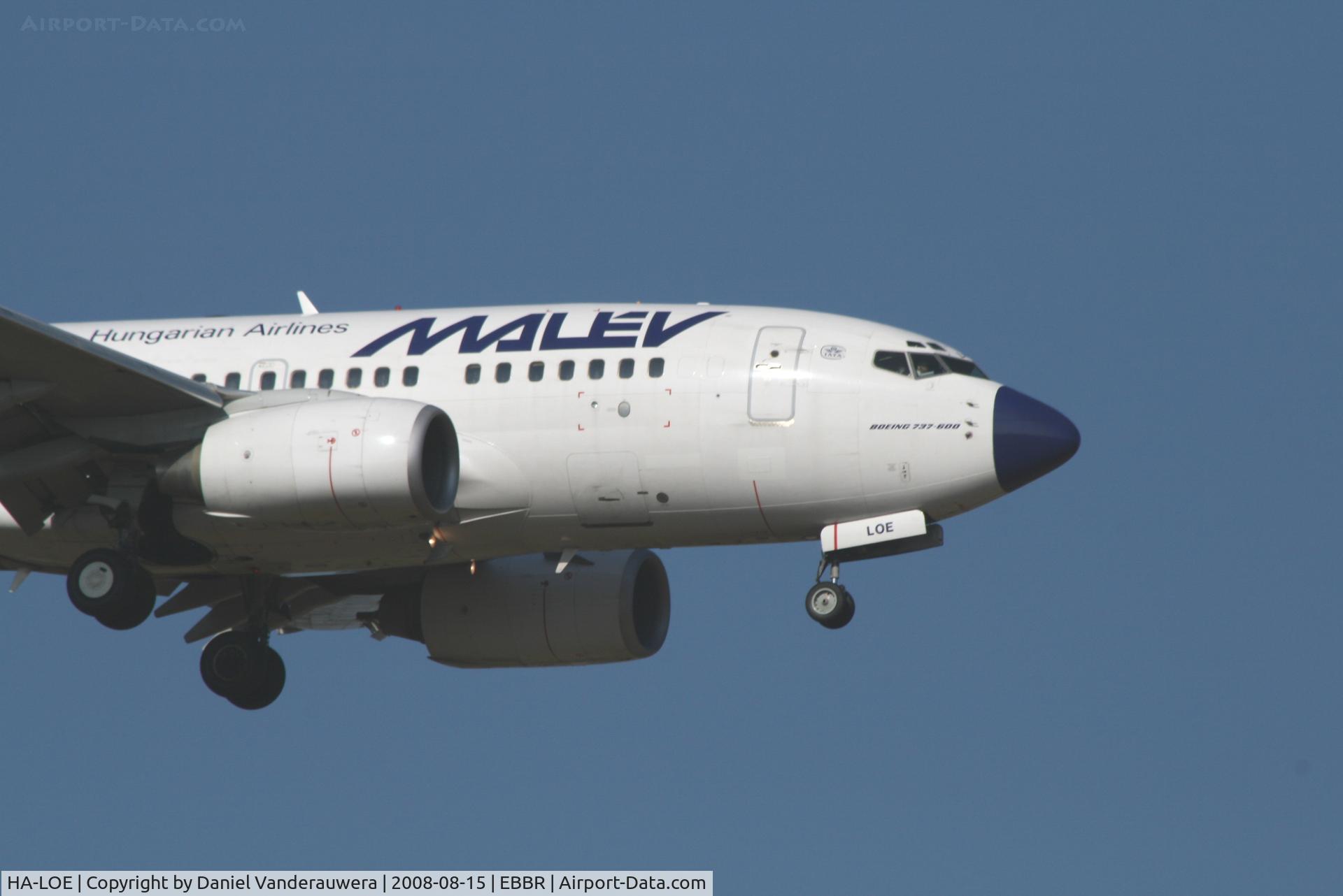 HA-LOE, 2003 Boeing 737-6Q8 C/N 28260, arrival of flight MA600 to rwy 02