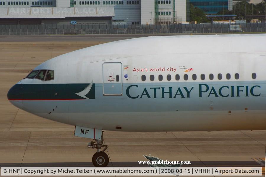 B-HNF, 1998 Boeing 777-367 C/N 27506, Cathay Pacific
