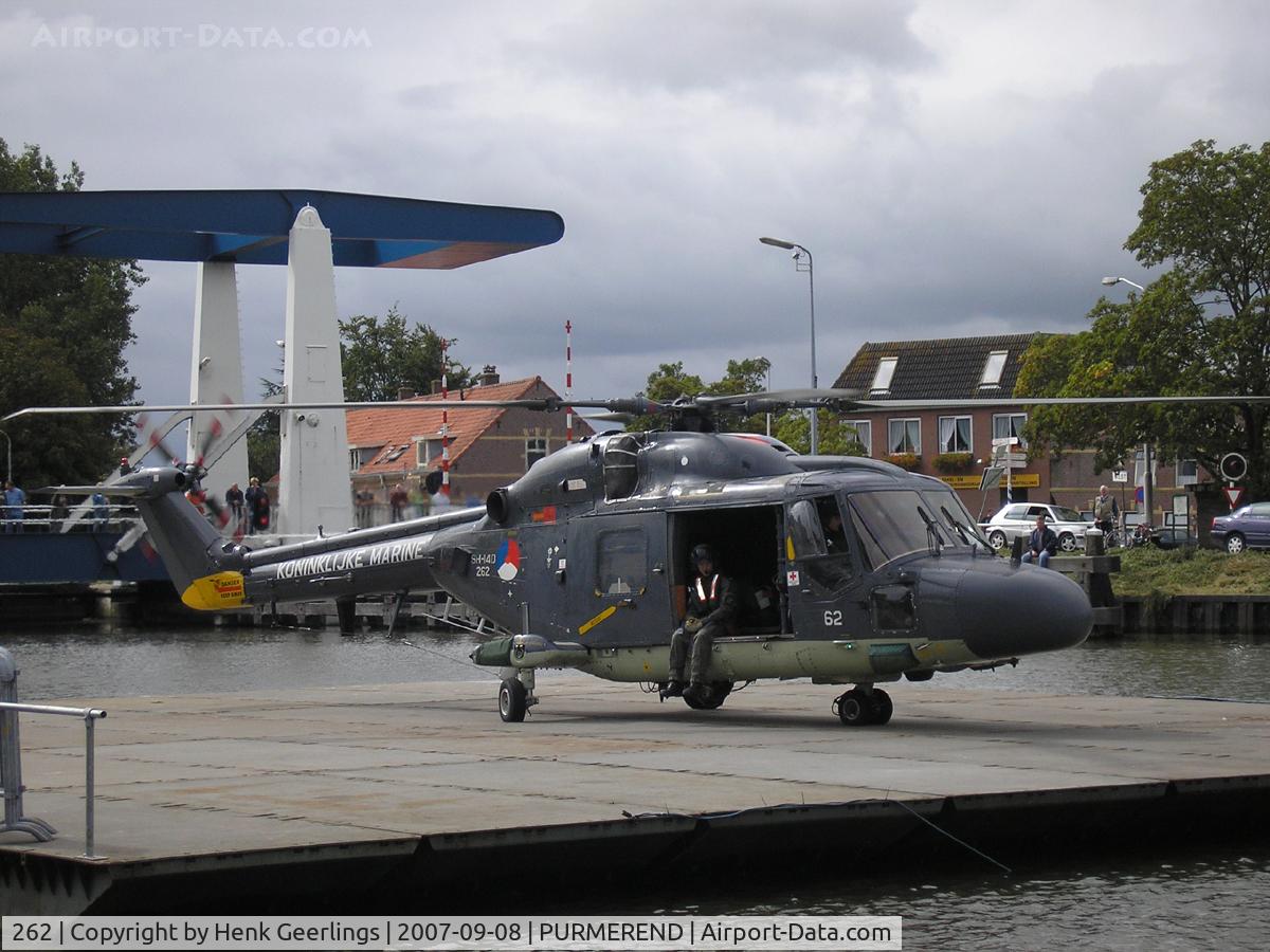 262, Westland SH-14D Lynx C/N 013, Purmerend City Festival, Floating Heli port, sep 2008