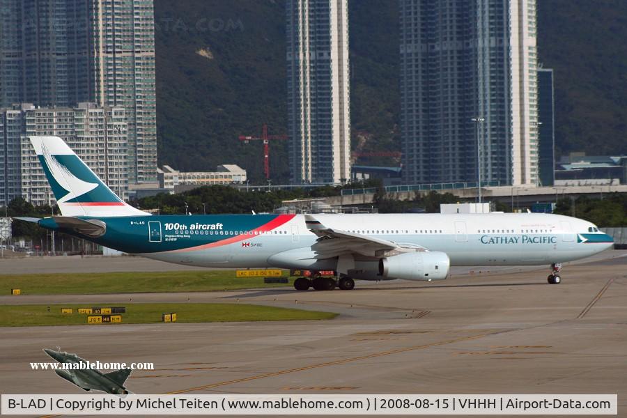 B-LAD, 2006 Airbus A330-343X C/N 776, 100th aircraft - Cathay Pacific
