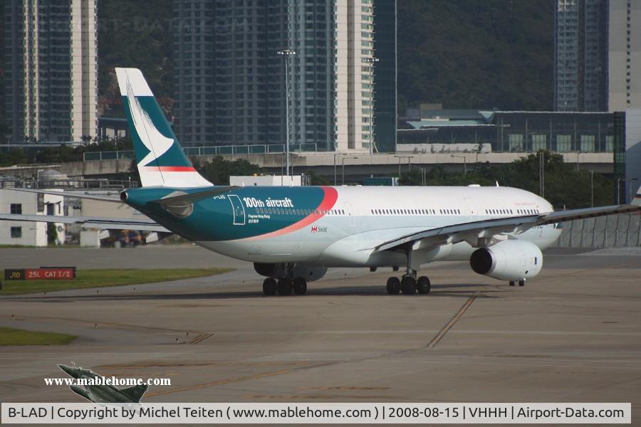 B-LAD, 2006 Airbus A330-343X C/N 776, 100th aircraft - Cathay Pacific