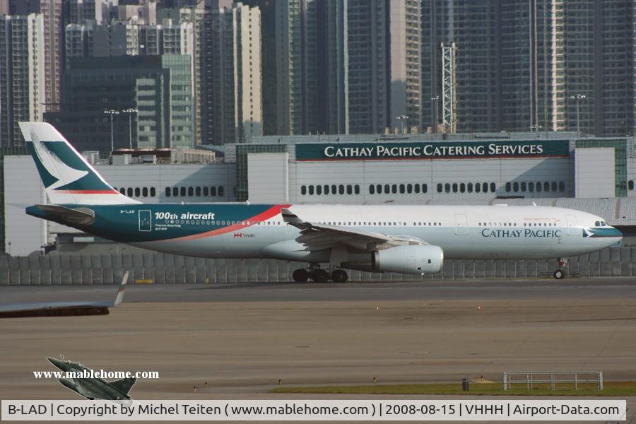 B-LAD, 2006 Airbus A330-343X C/N 776, 100th aircraft - Cathay Pacific