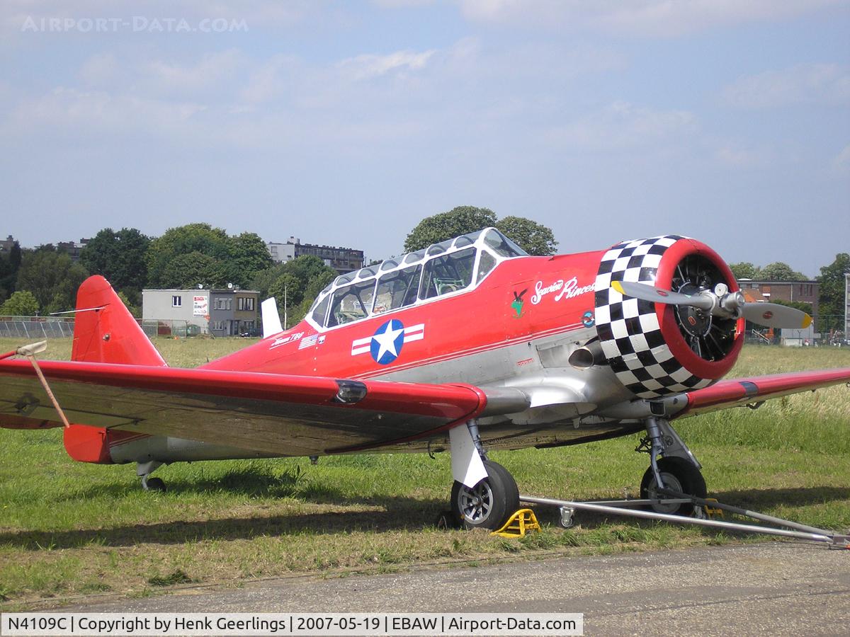 N4109C, 1952 North American T-6G Texan C/N SA-078, Deurne , Antwerp Airport
