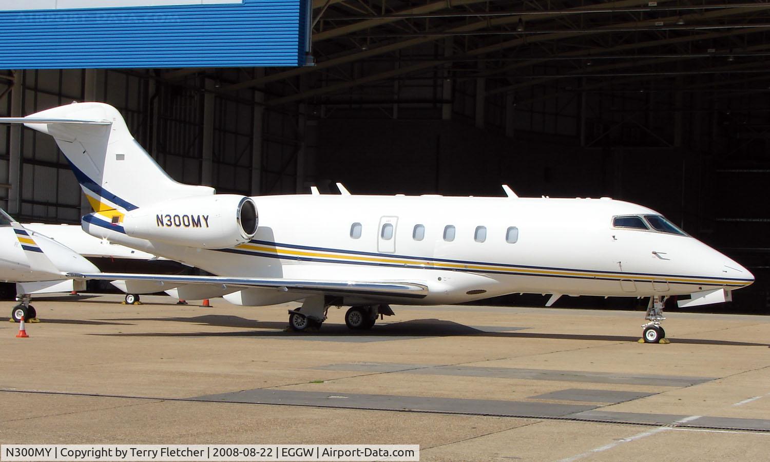 N300MY, 2005 Bombardier Challenger 300 (BD-100-1A10) C/N 20062, Newly registered CL300 msn 20062 ex N888CN at Luton