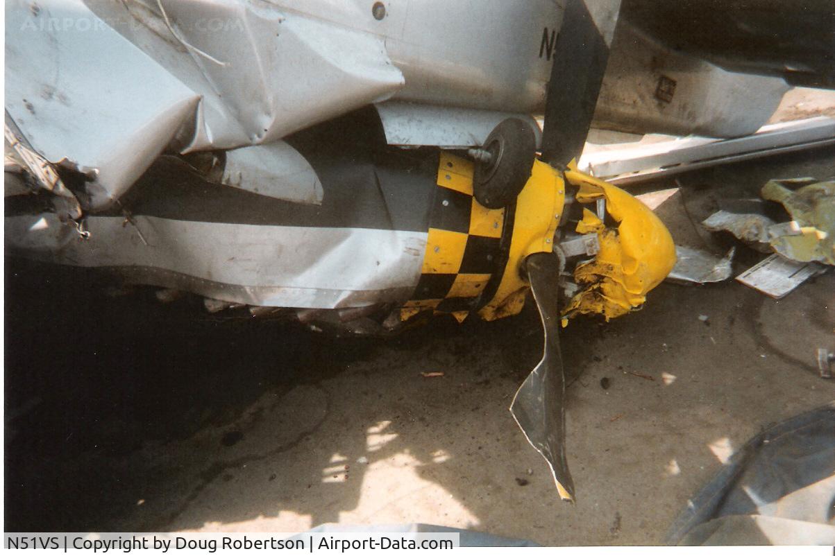 N51VS, 2004 North American S51D C/N 162, Crash Wreckage photo courtesy Mark Schroeder