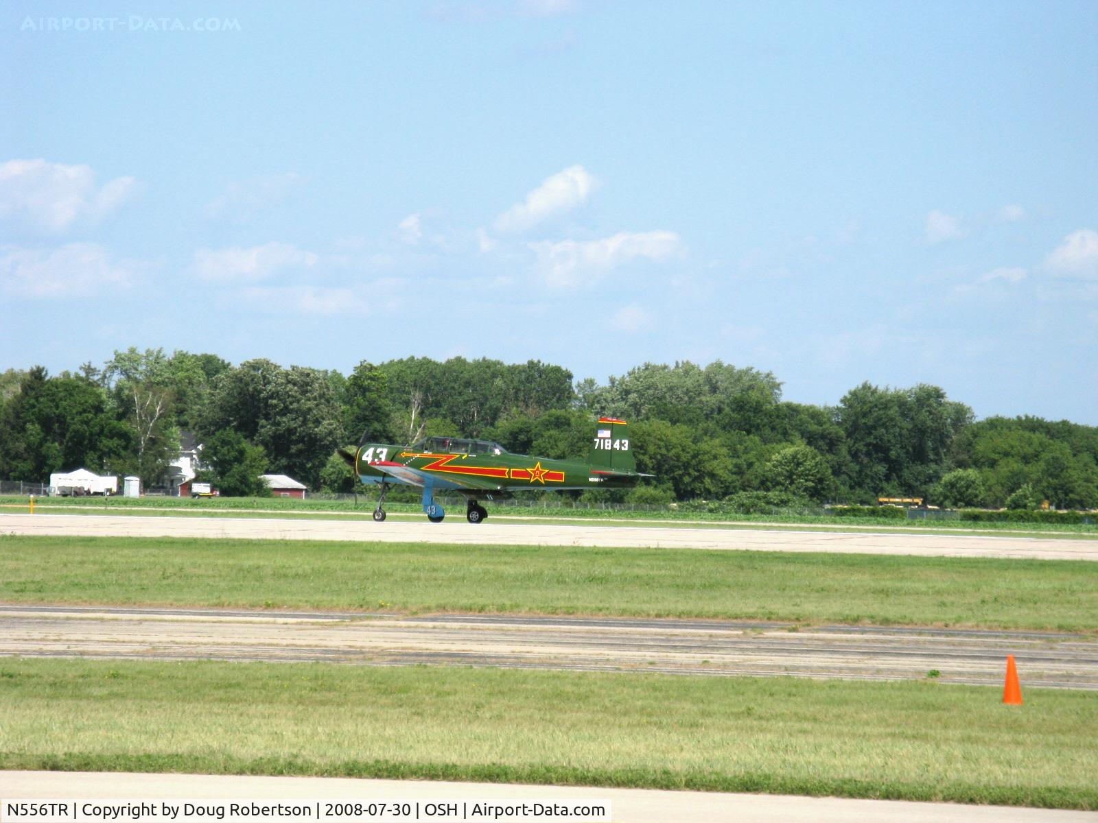 N556TR, 1968 Nanchang CJ-6A C/N 2432060, 1968 Nanchang China CJ-6A, Vedeneev  (Ivchenko) 9 cylinder 360 Hp radial upgrade conversion, landing roll Rwy 36