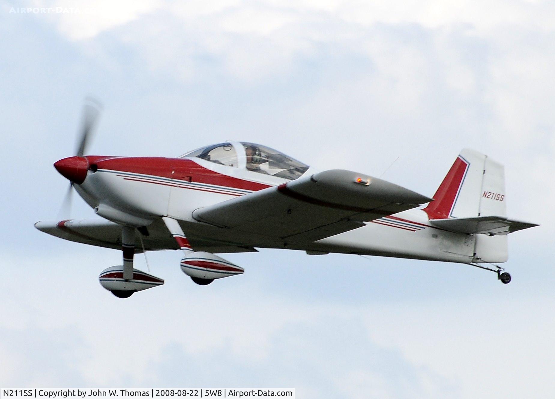 N211SS, 1995 Vans RV-6 C/N 21620, Departing runway 4