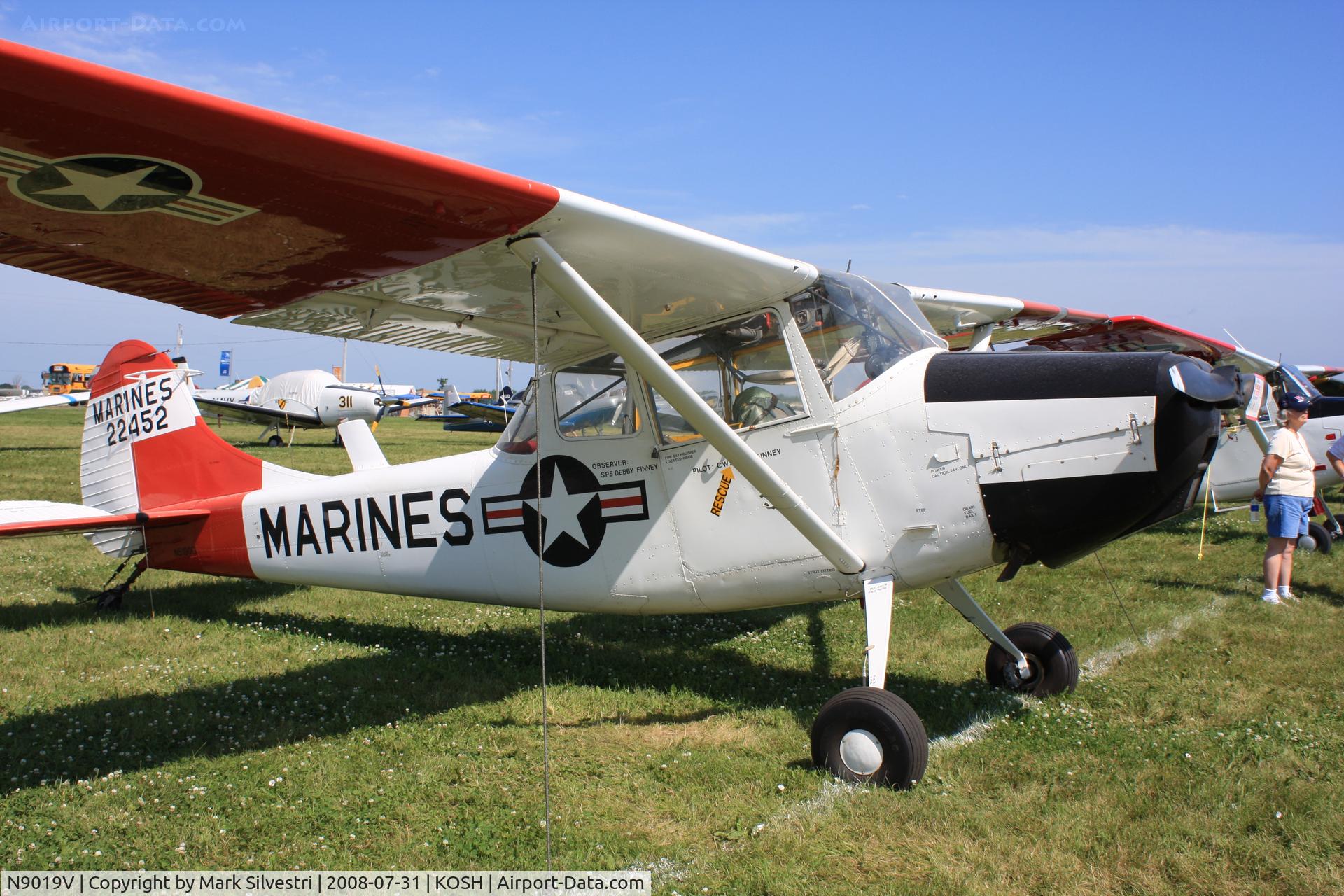 N9019V, 1962 Cessna O-1E Bird Dog C/N 305M-0023, Oshkosh 2008
