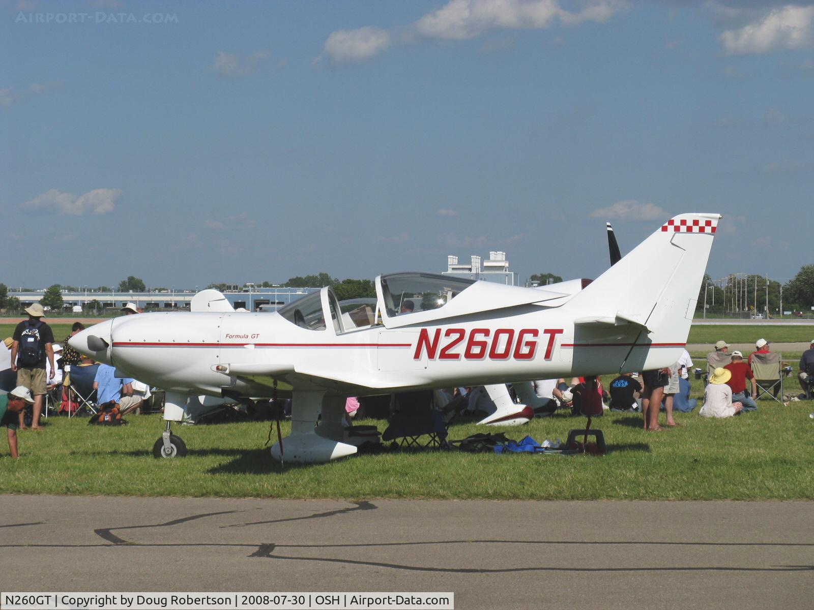 N260GT, 2002 Midwest Aerosport Inc FORMULA GT C/N 104, 2002 Midwest Aerosport FORMULA GT, Lycoming AEIO-540 260 Hp (The Turbine Legend's fixed gear recip little brother-with side by side seating)