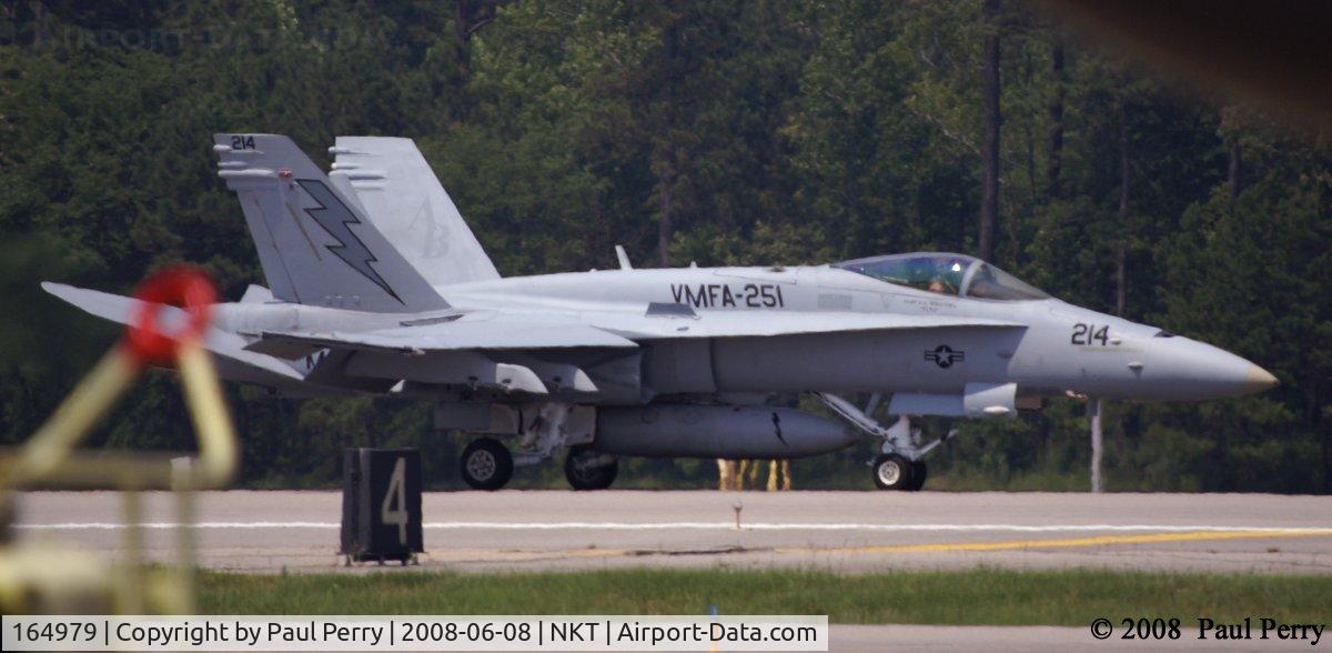 164979, McDonnell Douglas F/A-18C Hornet C/N 1283/C394, Rolling out after her landing
